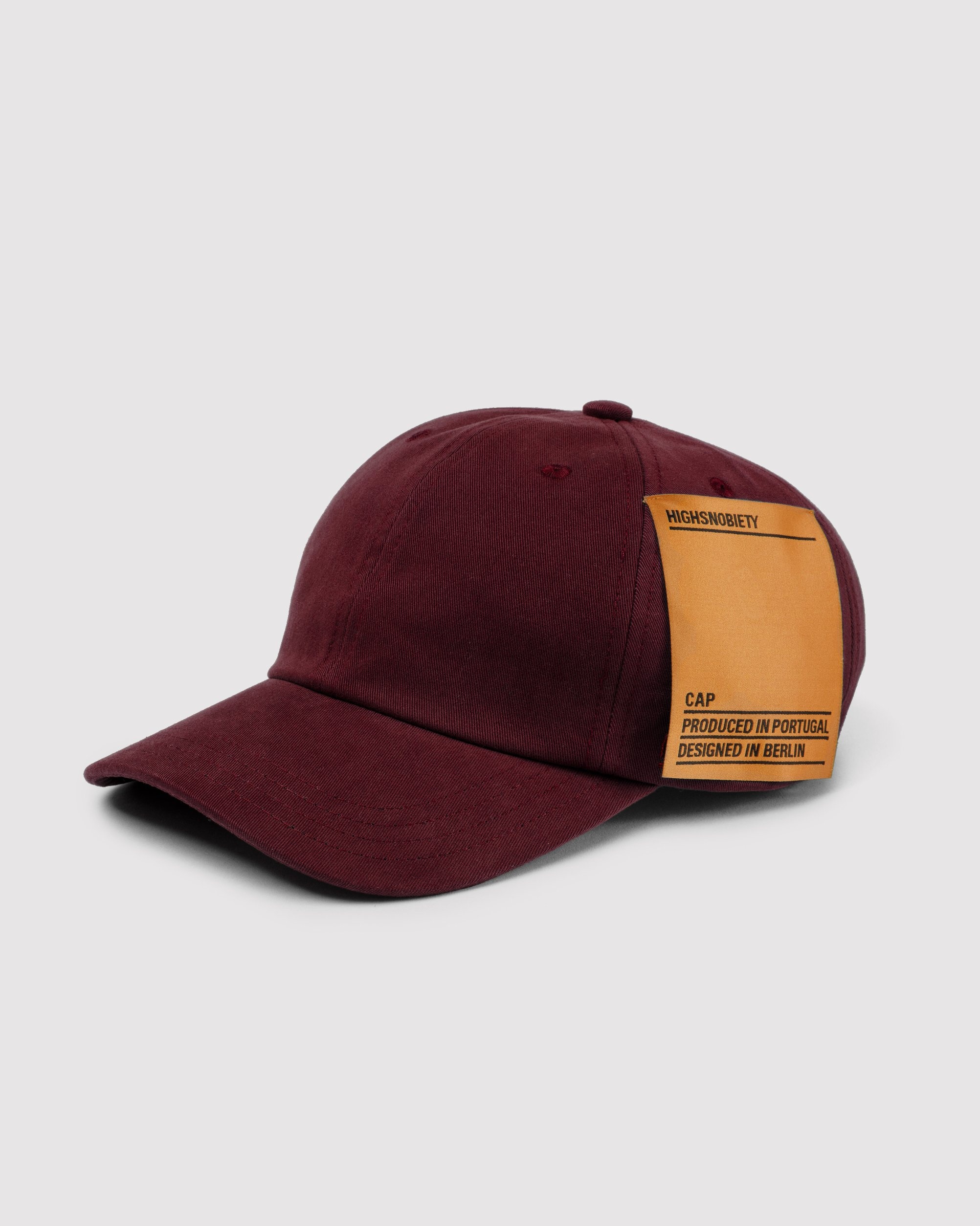 Highsnobiety – Staples Cap Burgundy - Hats - Red - Image 4