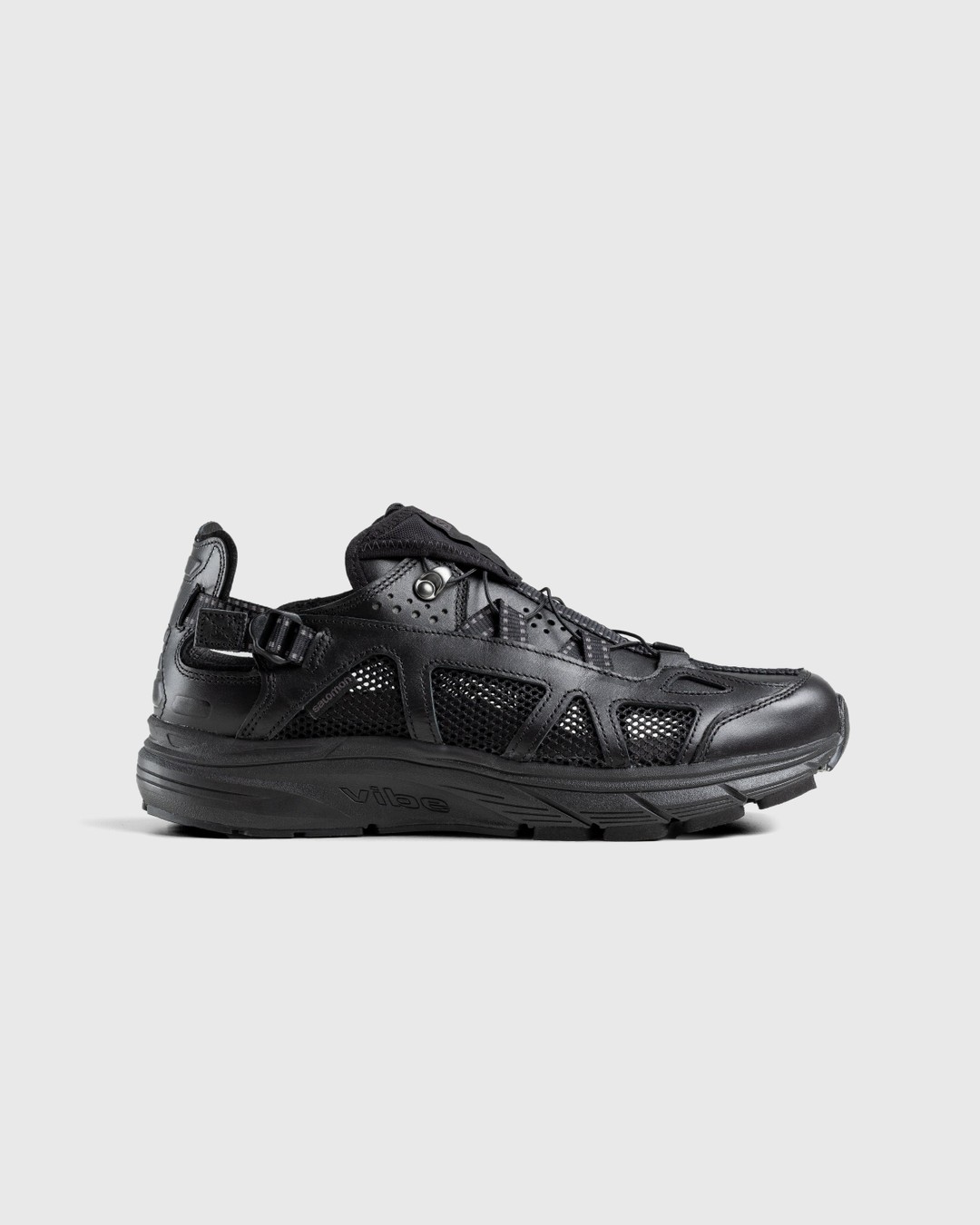 Salomon – Techsonic Leather Advanced Black/Black/Magnet - Low Top Sneakers - Black - Image 1