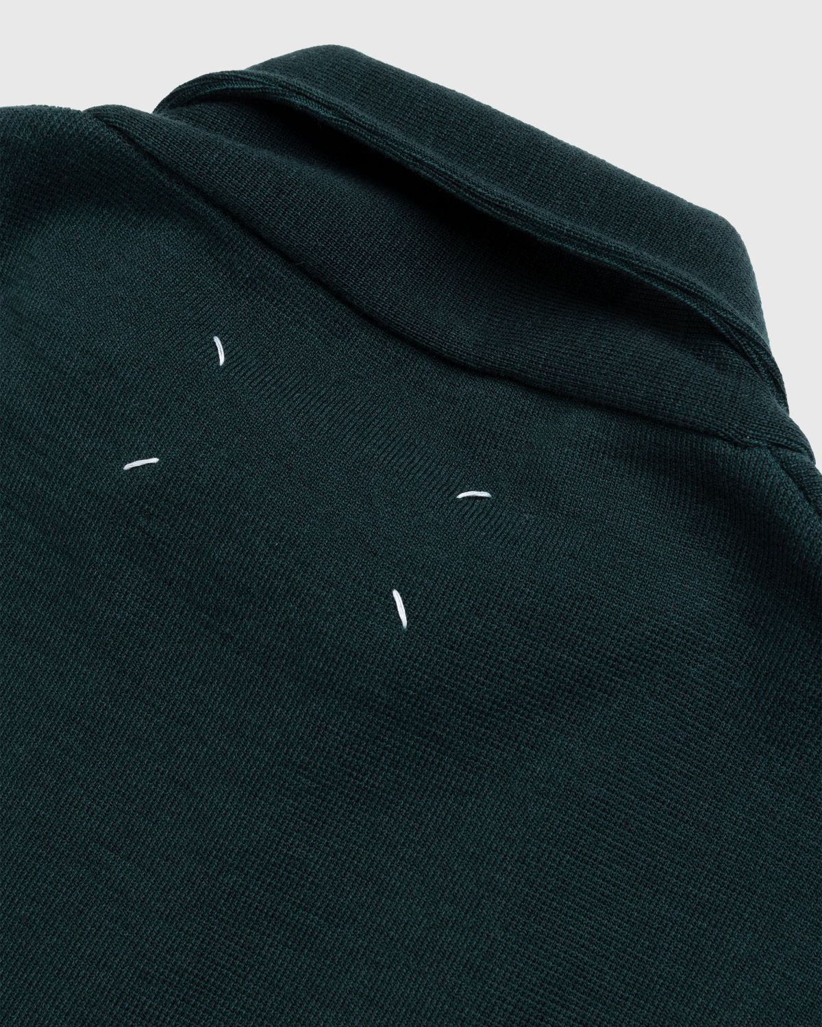 Maison Margiela – Longsleeve Polo Shirt Green - Shirts - Green - Image 7