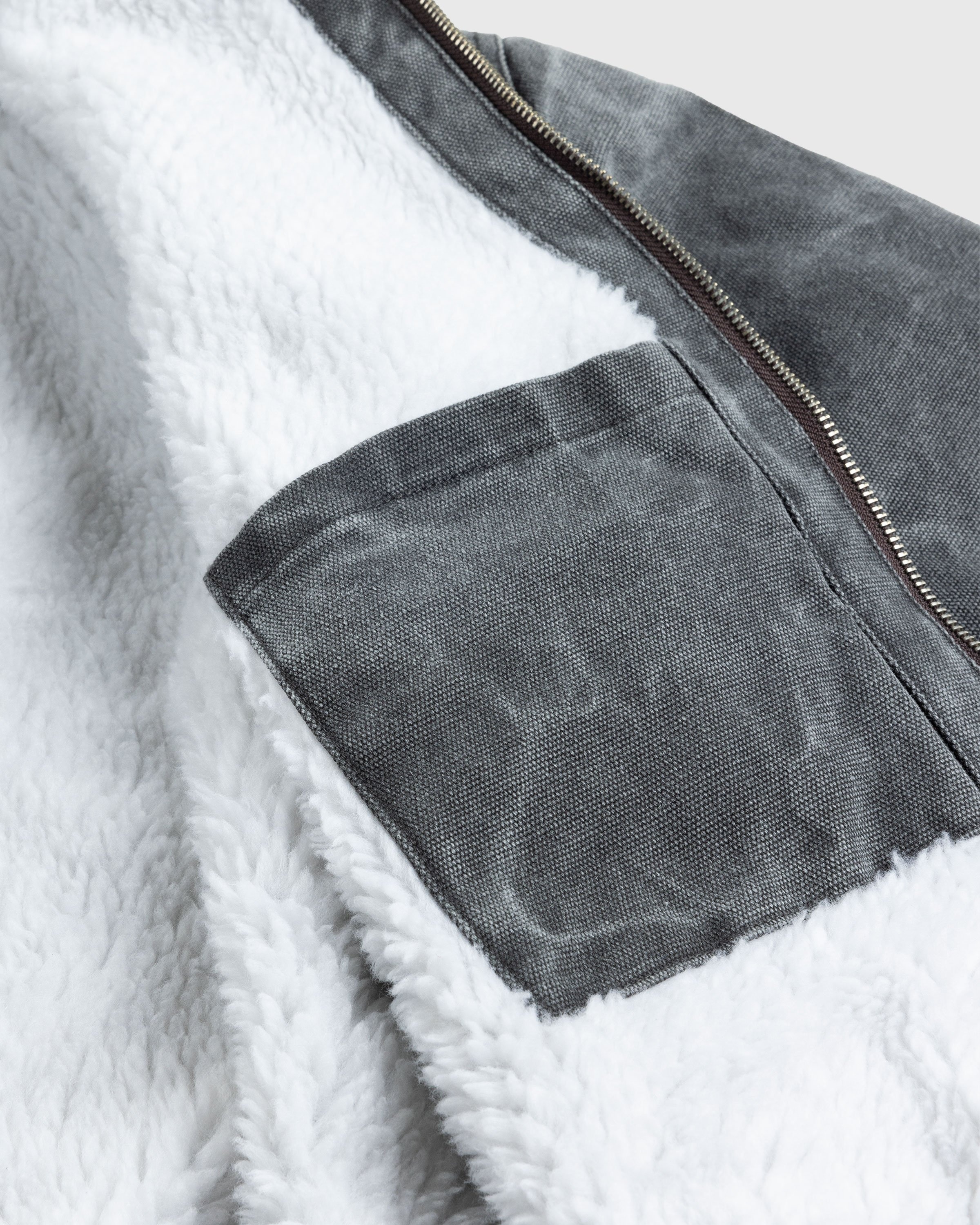 Acne Studios – Cotton Canvas Bomber Jacket Grey - Bomber Jackets - Grey - Image 2