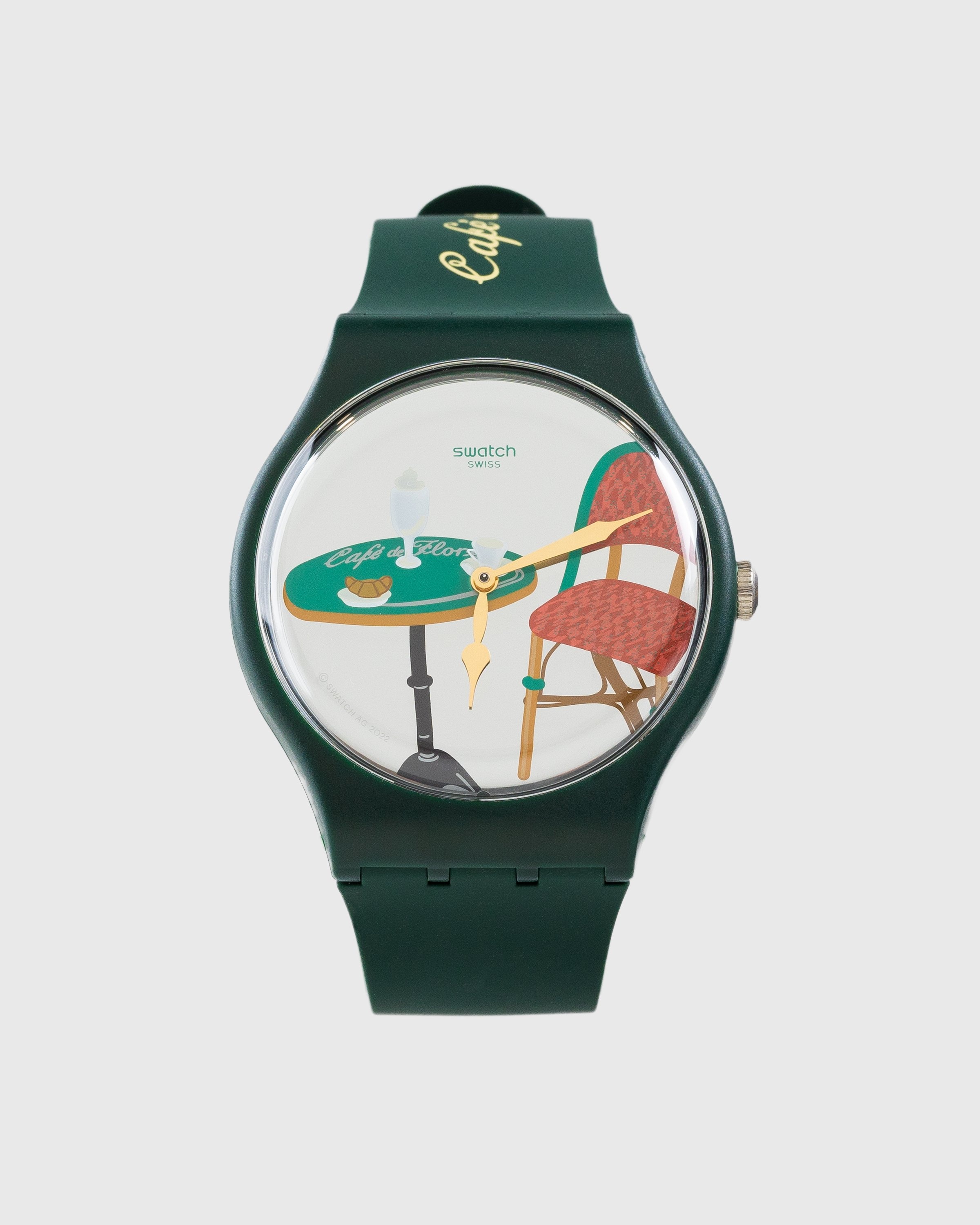 Café de Flore x Swatch x Highsnobiety – Not In Paris 4 Watch Green - Watches - Green - Image 1