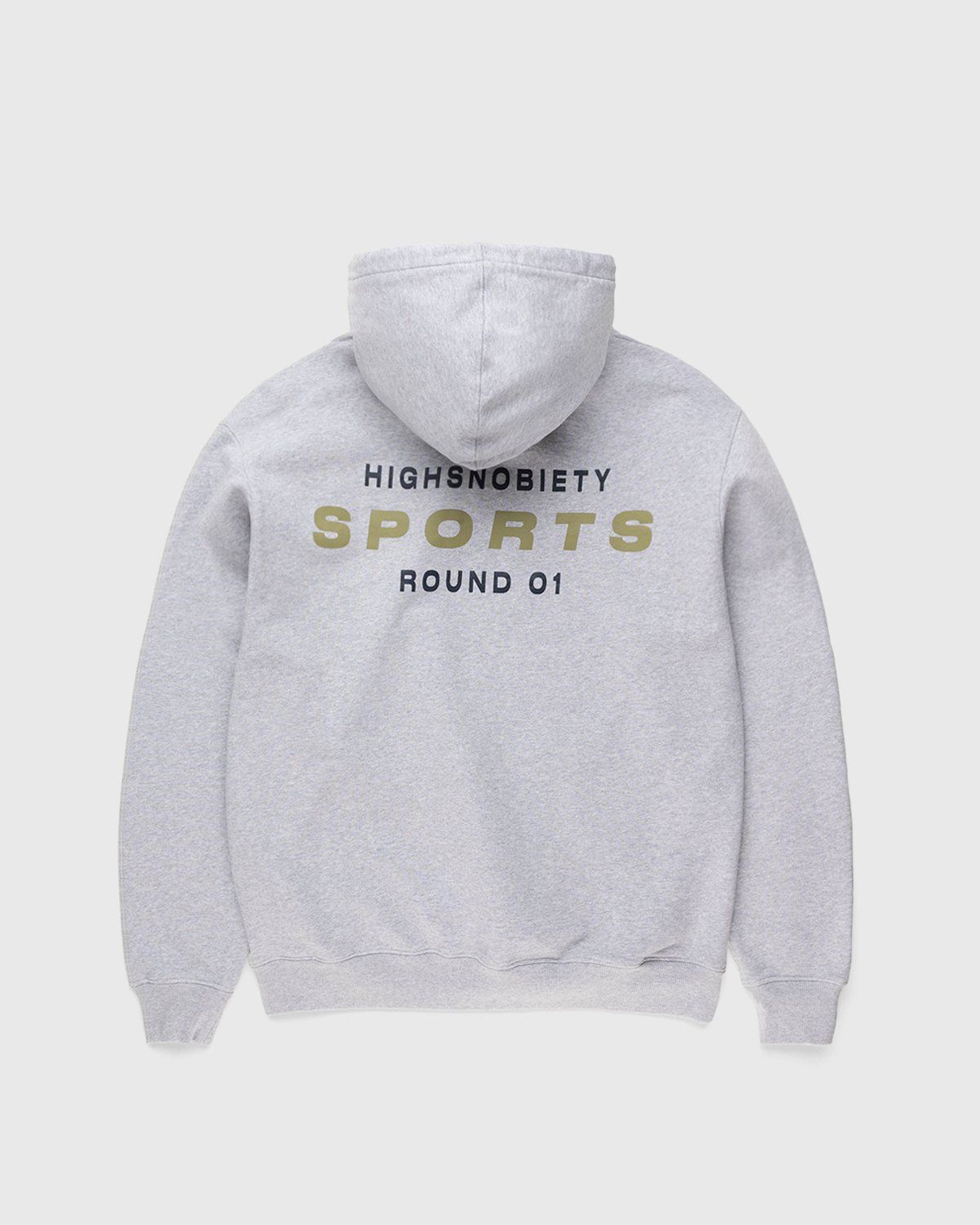 Highsnobiety – HS Sports Round 01 Hoodie Grey - Sweats - Grey - Image 1