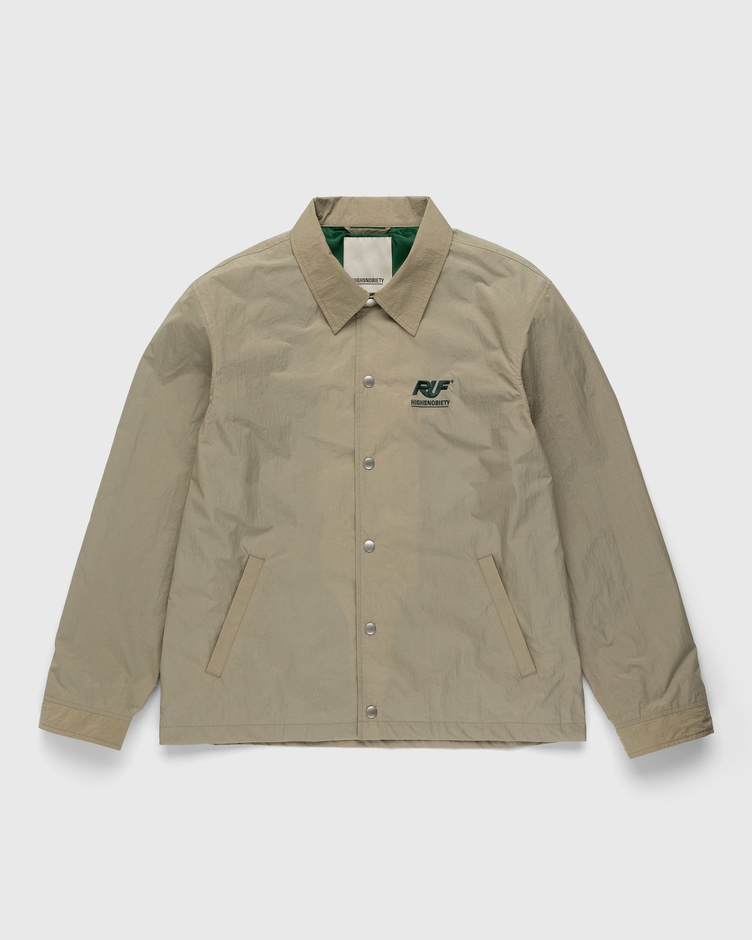 RUF x Highsnobiety – Coach Jacket Light Beige - Outerwear - Beige - Image 2