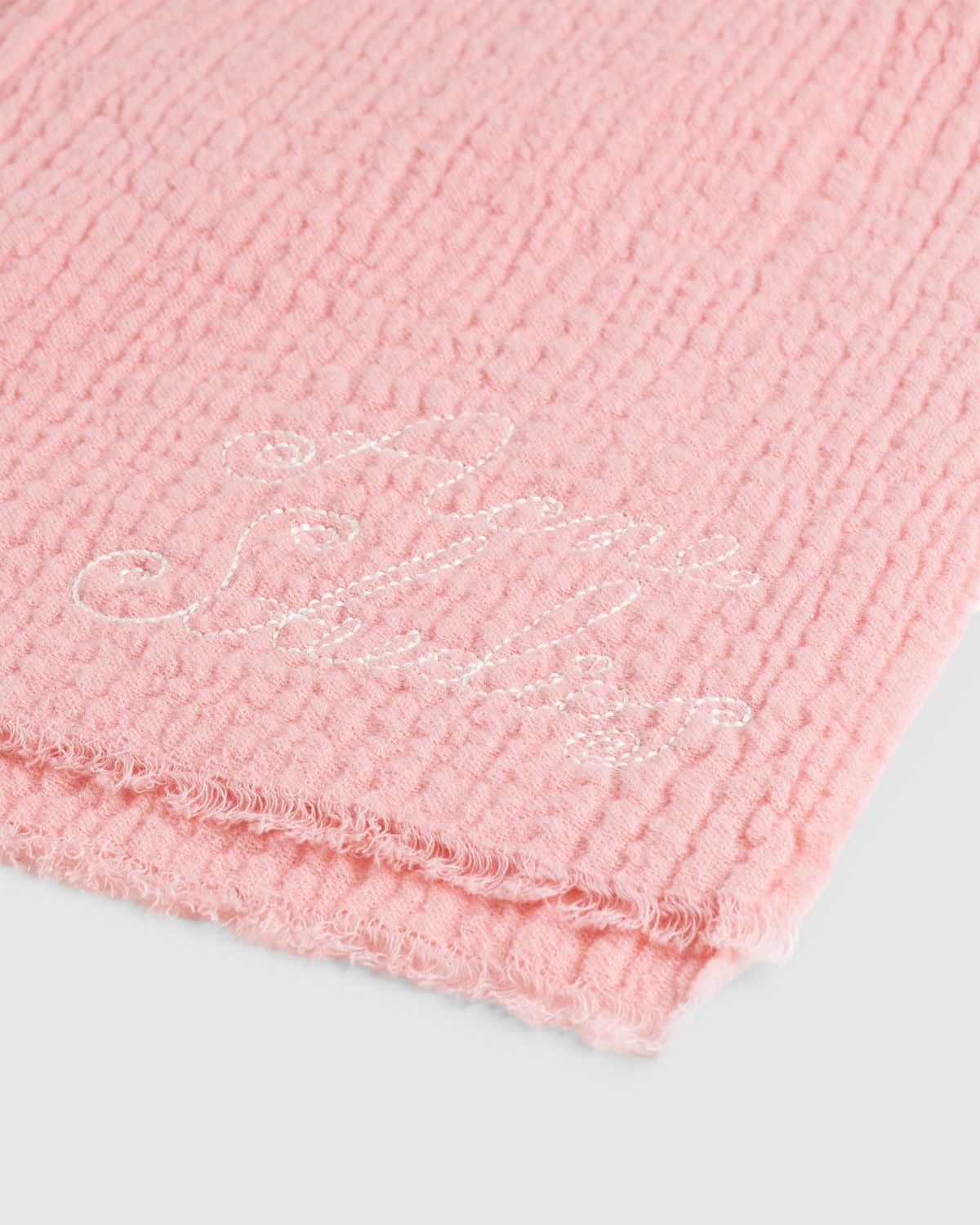 Acne Studios – Logo Scarf Pink - Scarves - Pink - Image 4