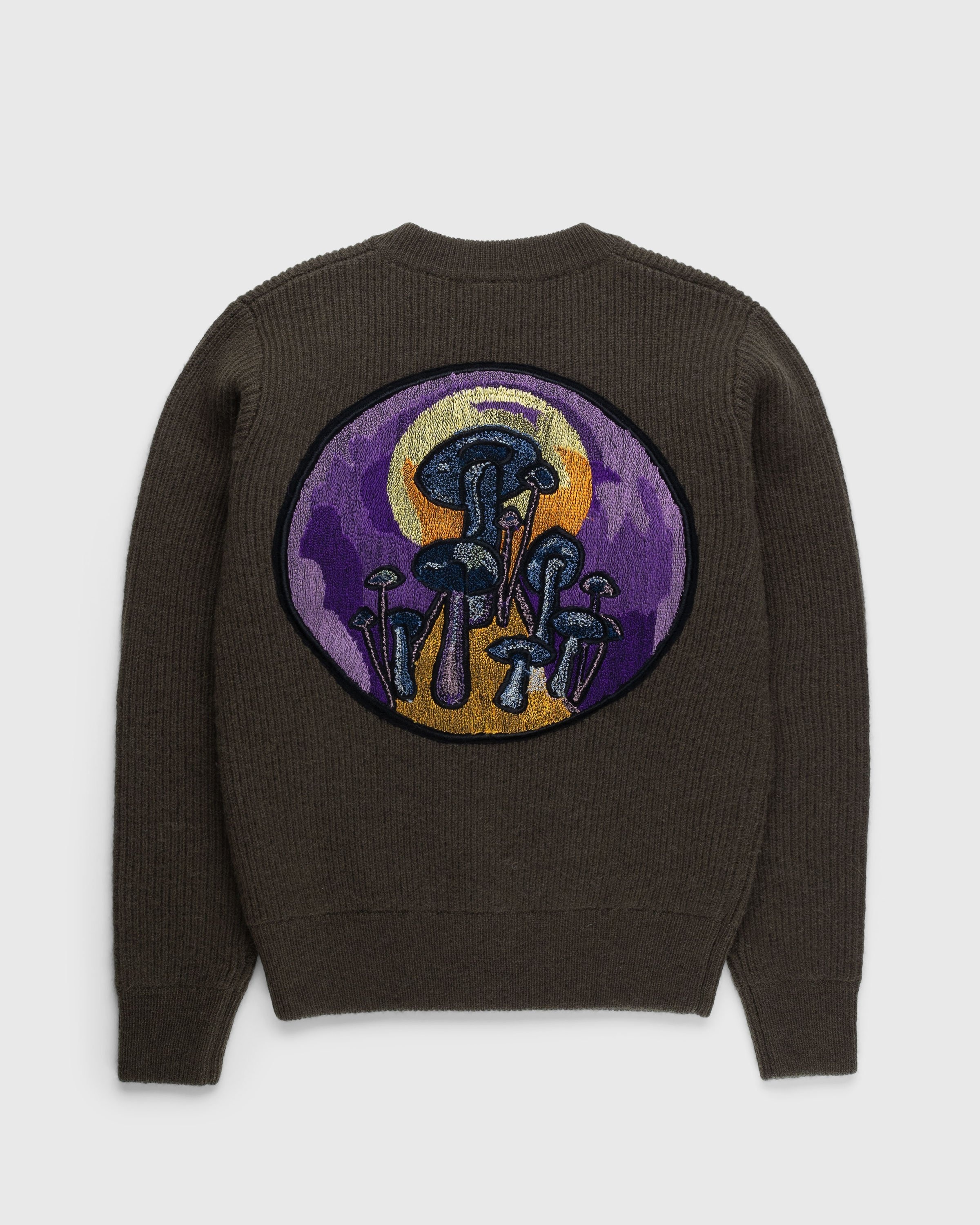 Stüssy x Dries van Noten – Badge Sweater - Knitwear - Brown - Image 2