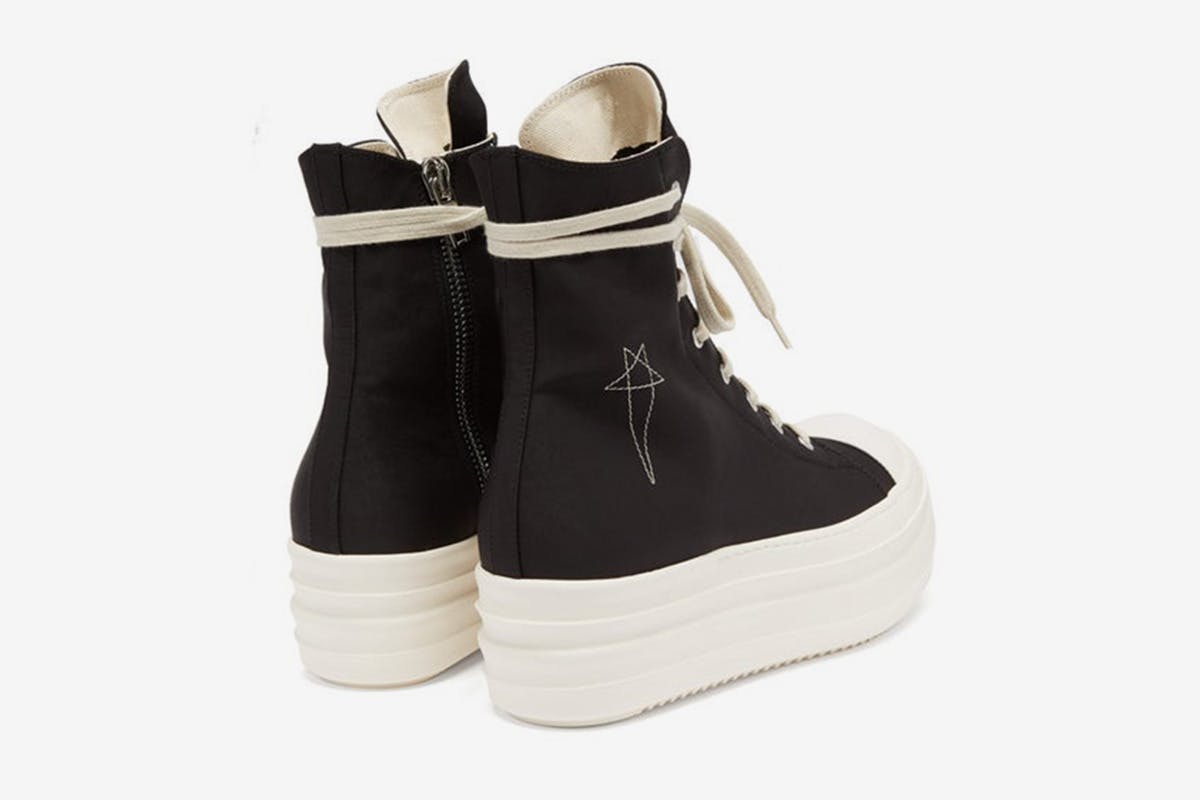 Rick Owens Double Bumper Canvas High-Top Ramones: Release Info