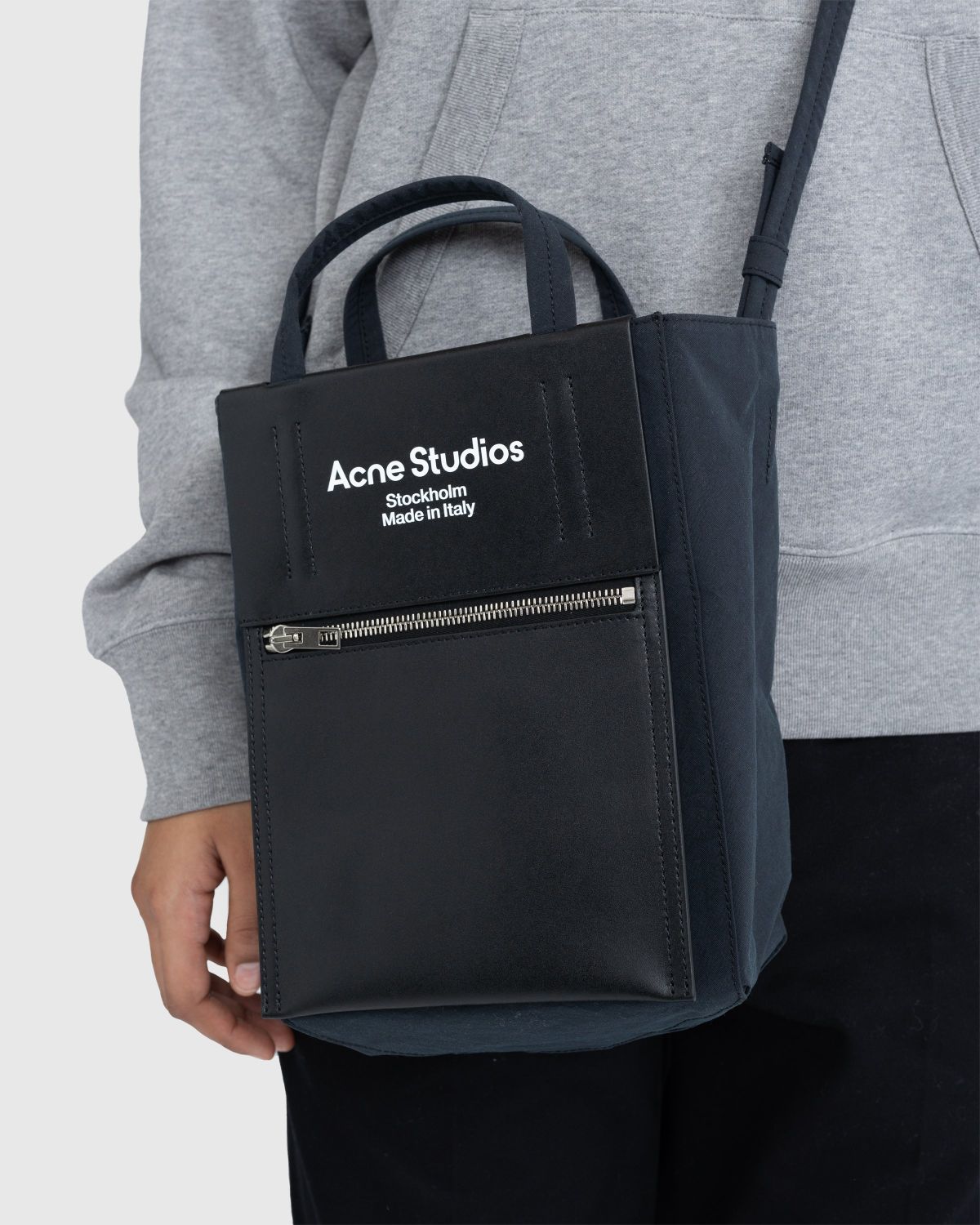 Acne Studios – Papery Nylon Tote Bag Black - Tote Bags - Black - Image 5