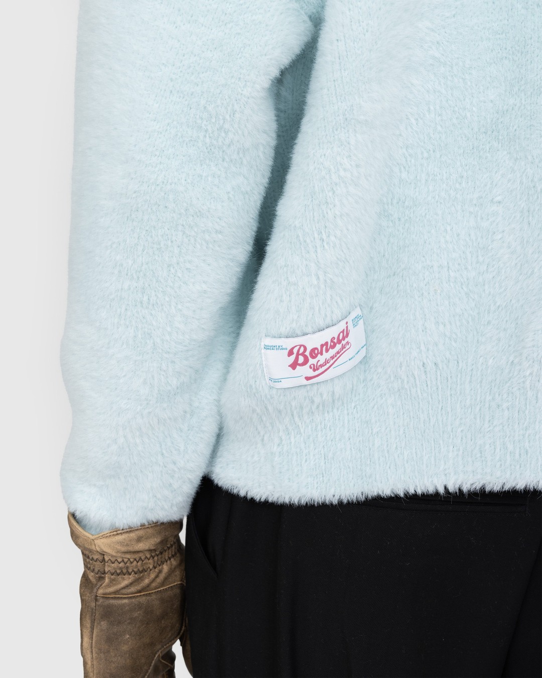 Bonsai – Oversize Knit Polo Ice - Knitwear - Blue - Image 4