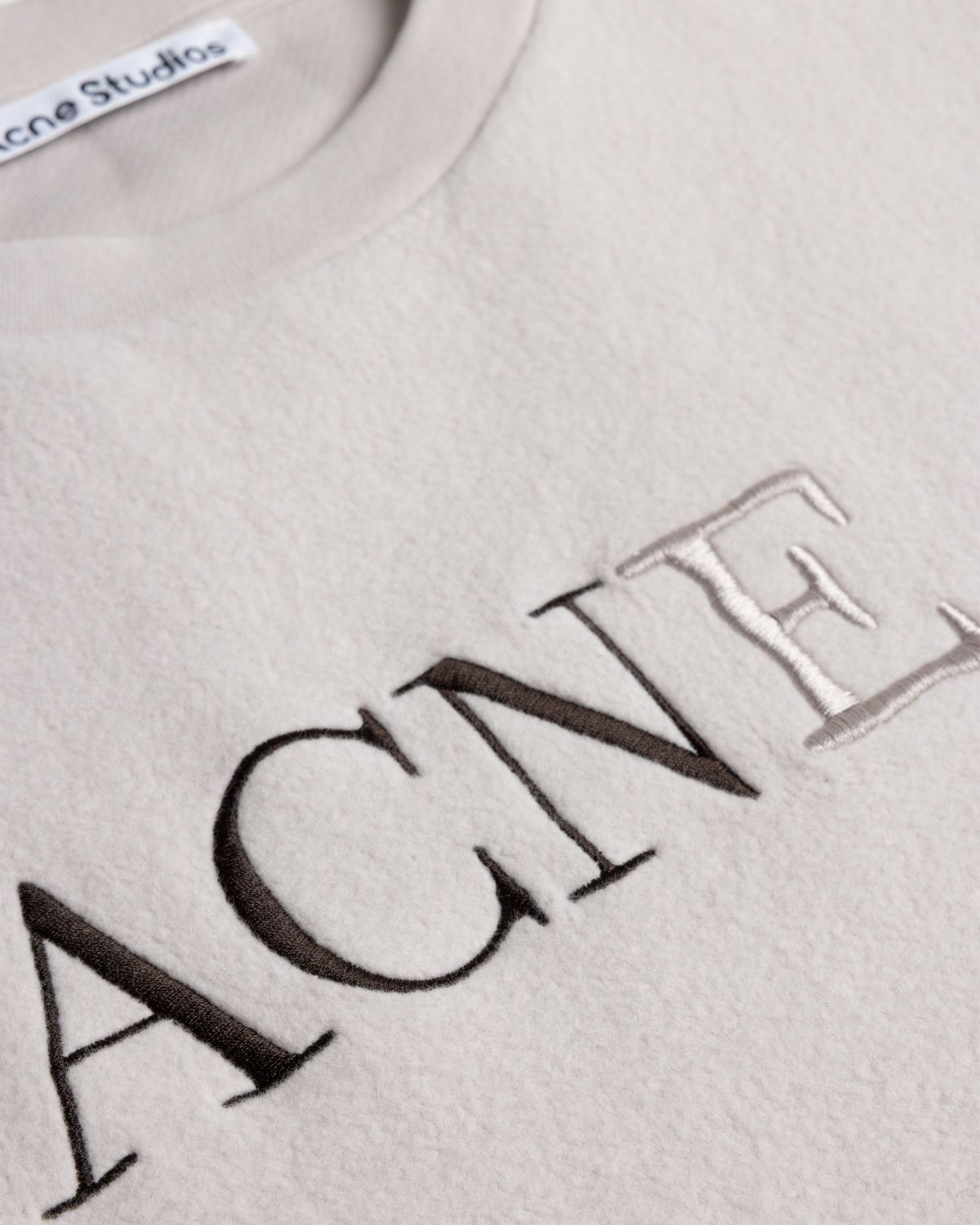Acne Studios – Logo T-Shirt Beige - T-shirts - Beige - Image 5