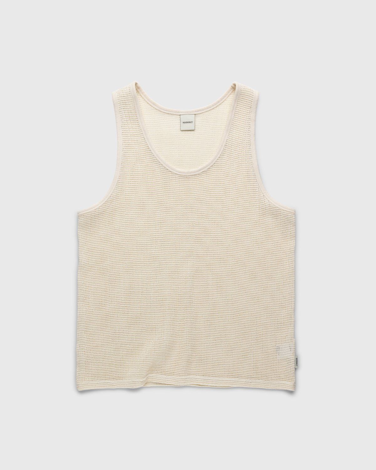 Highsnobiety – Knit Mesh Tank Top White