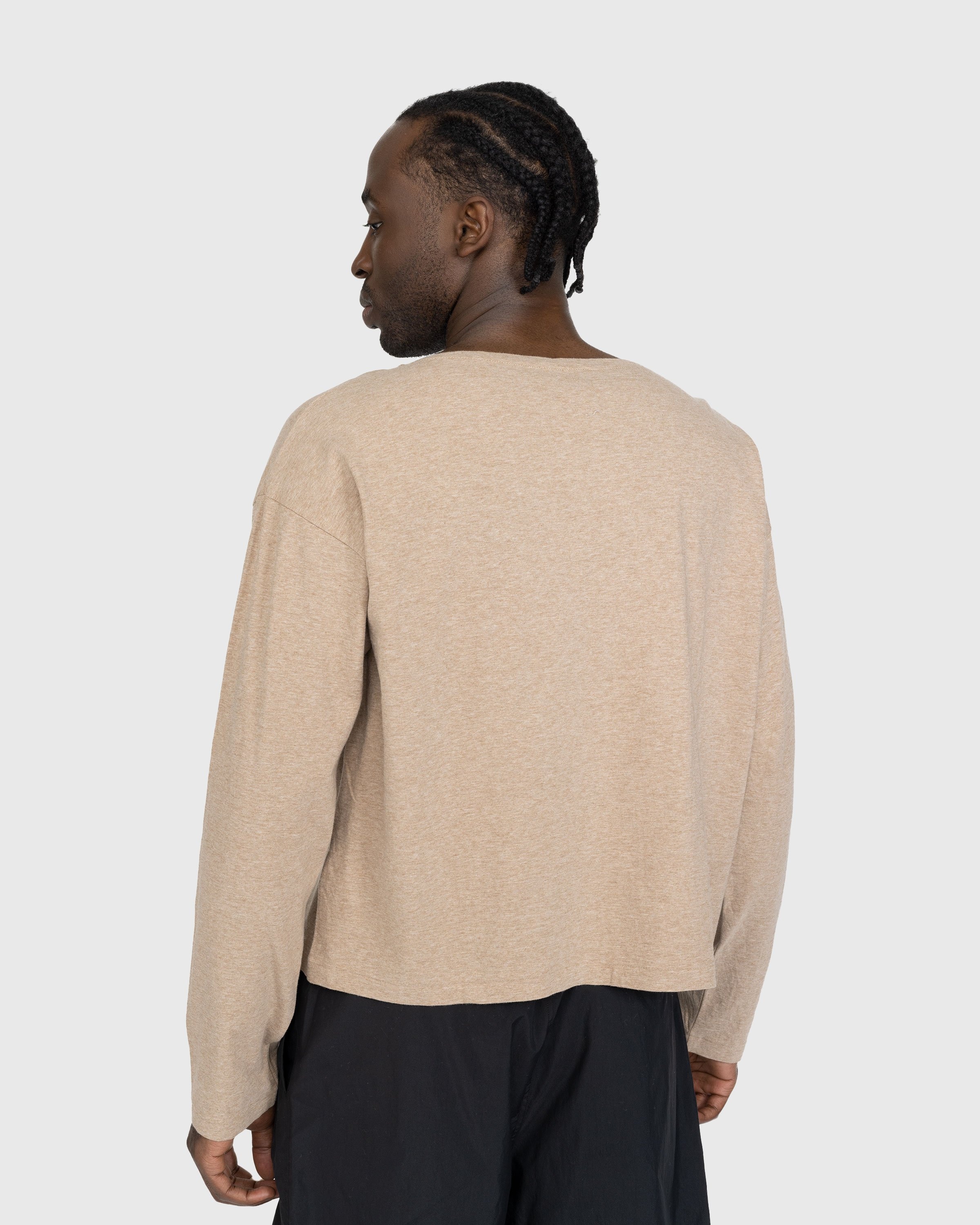 Auralee – Hard Twist Cotton Cashmere Boat Neck Longsleeve Tee