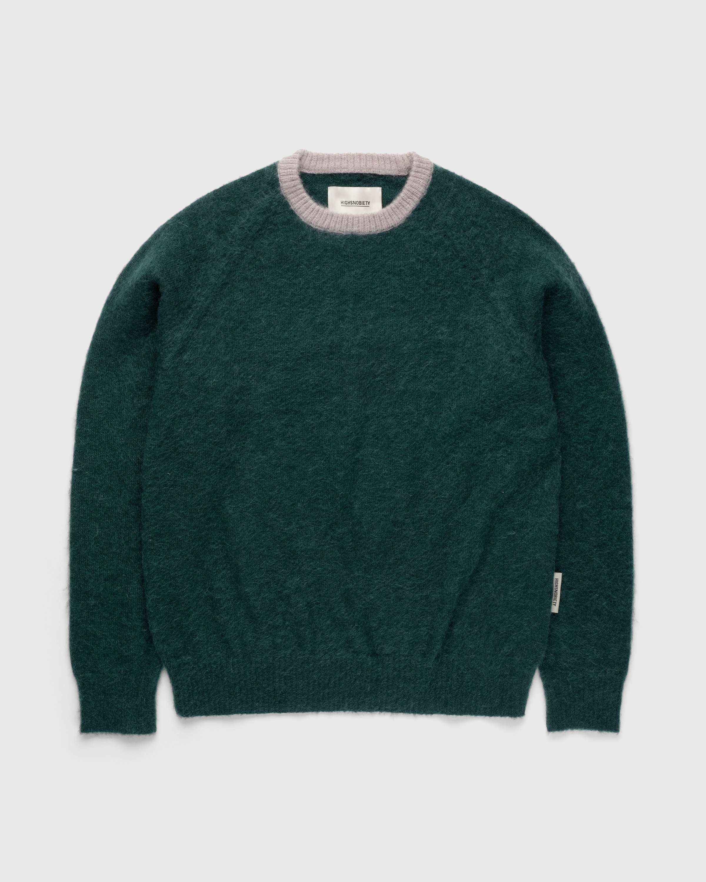 Highsnobiety – Alpaca Sweater Green - Crewnecks - Green - Image 1
