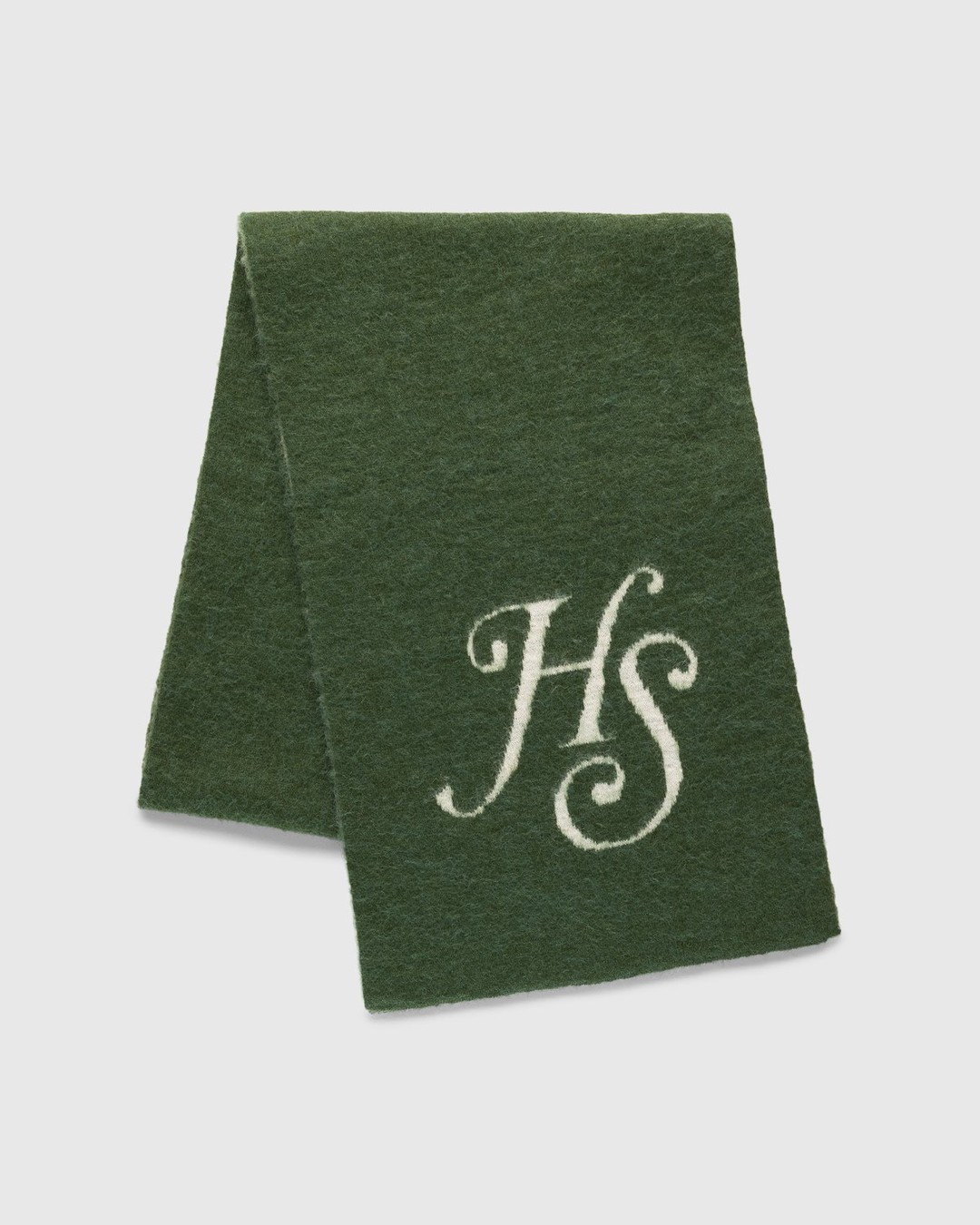 Highsnobiety – Mono Alpaca Scarf Green - Scarves - Green - Image 1