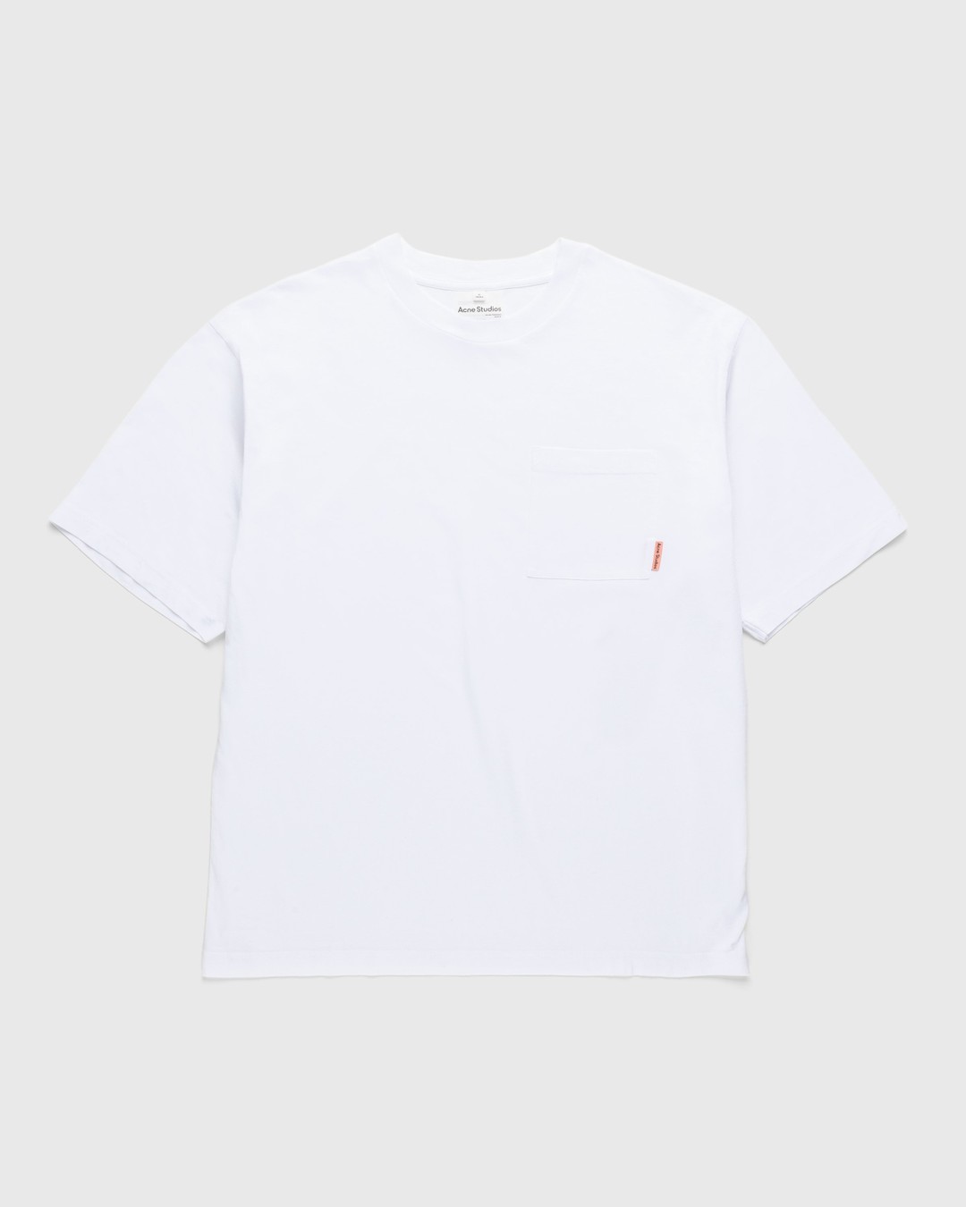Acne Studios – Organic Cotton Pocket T-Shirt White - T-Shirts - White - Image 1