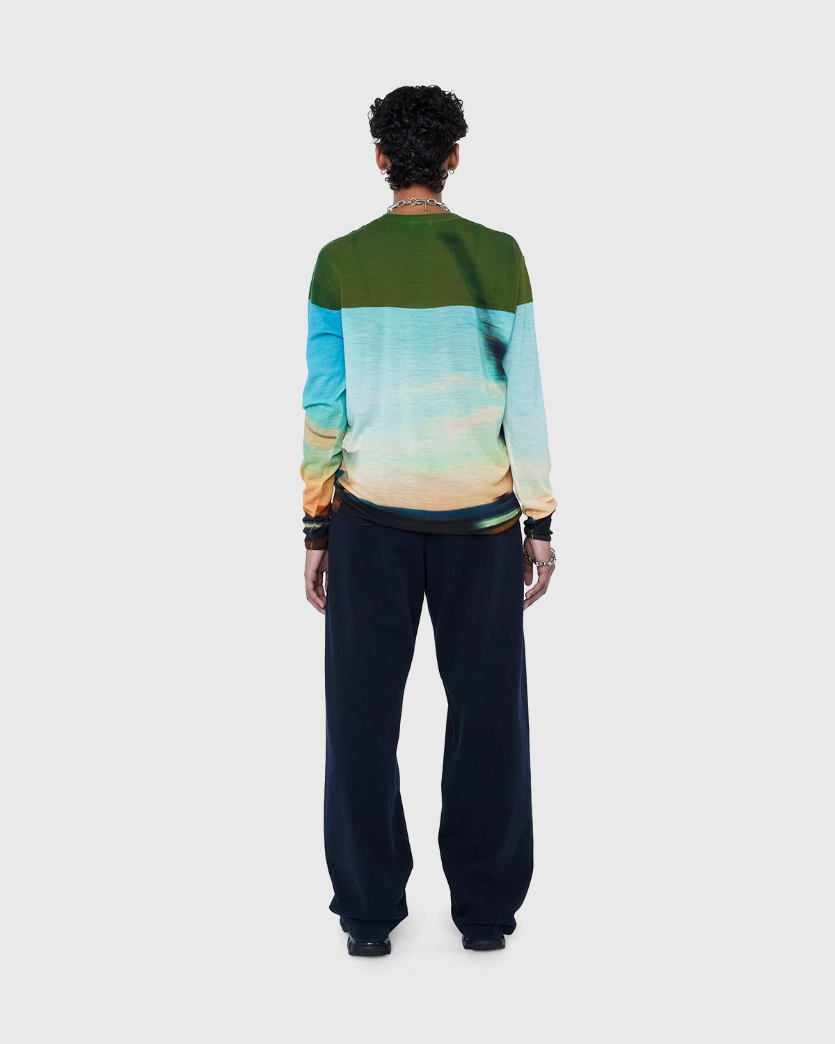 Dries van Noten – Jendrik Merino Sweater Dessin - Knitwear - Multi - Image 6