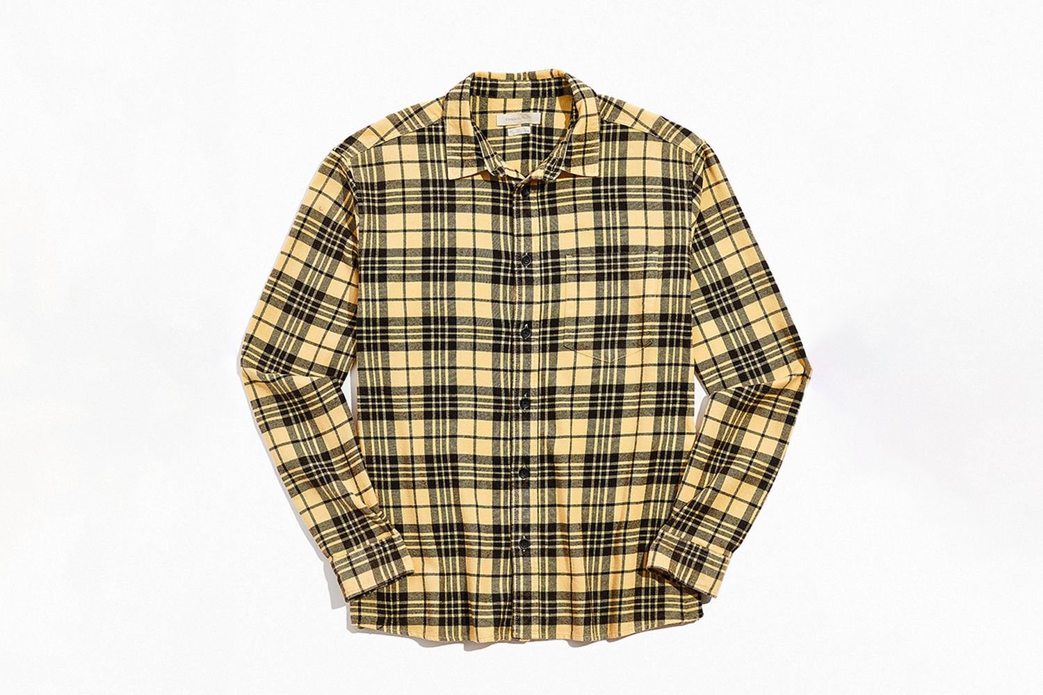Vintage Acid Wash Flannel Button-Down Shirt