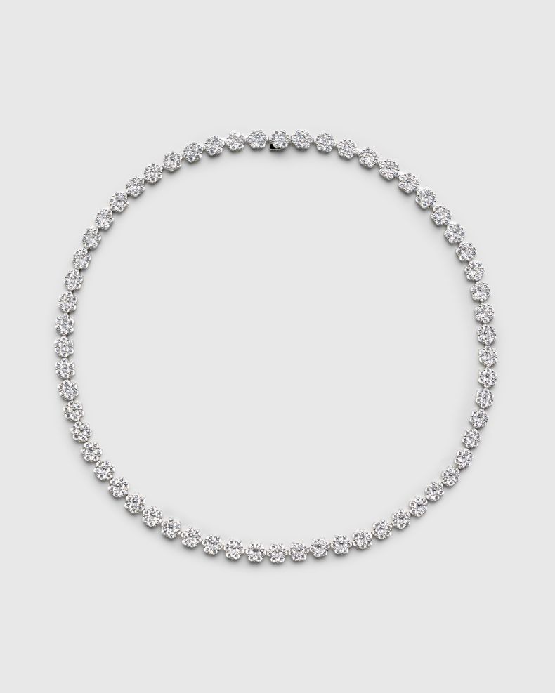 Daisy Tennis Chain Silver