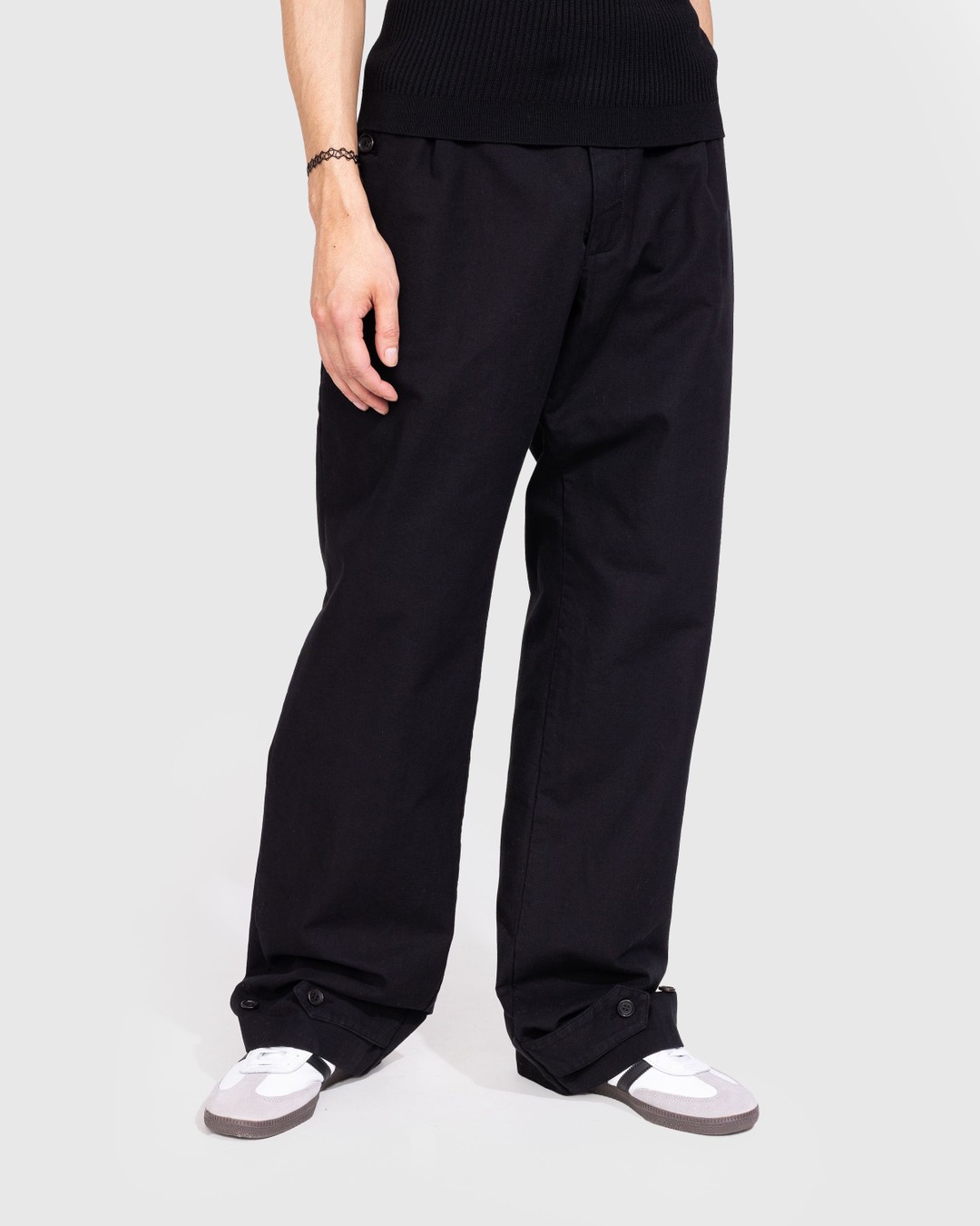 Winnie New York – Bottom Closure Trouser Black - Pants - Black - Image 2