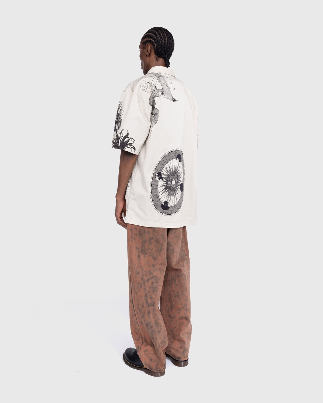 Dries van Noten – Cassidye Shirt Cement - Shirts - Grey - Image 4