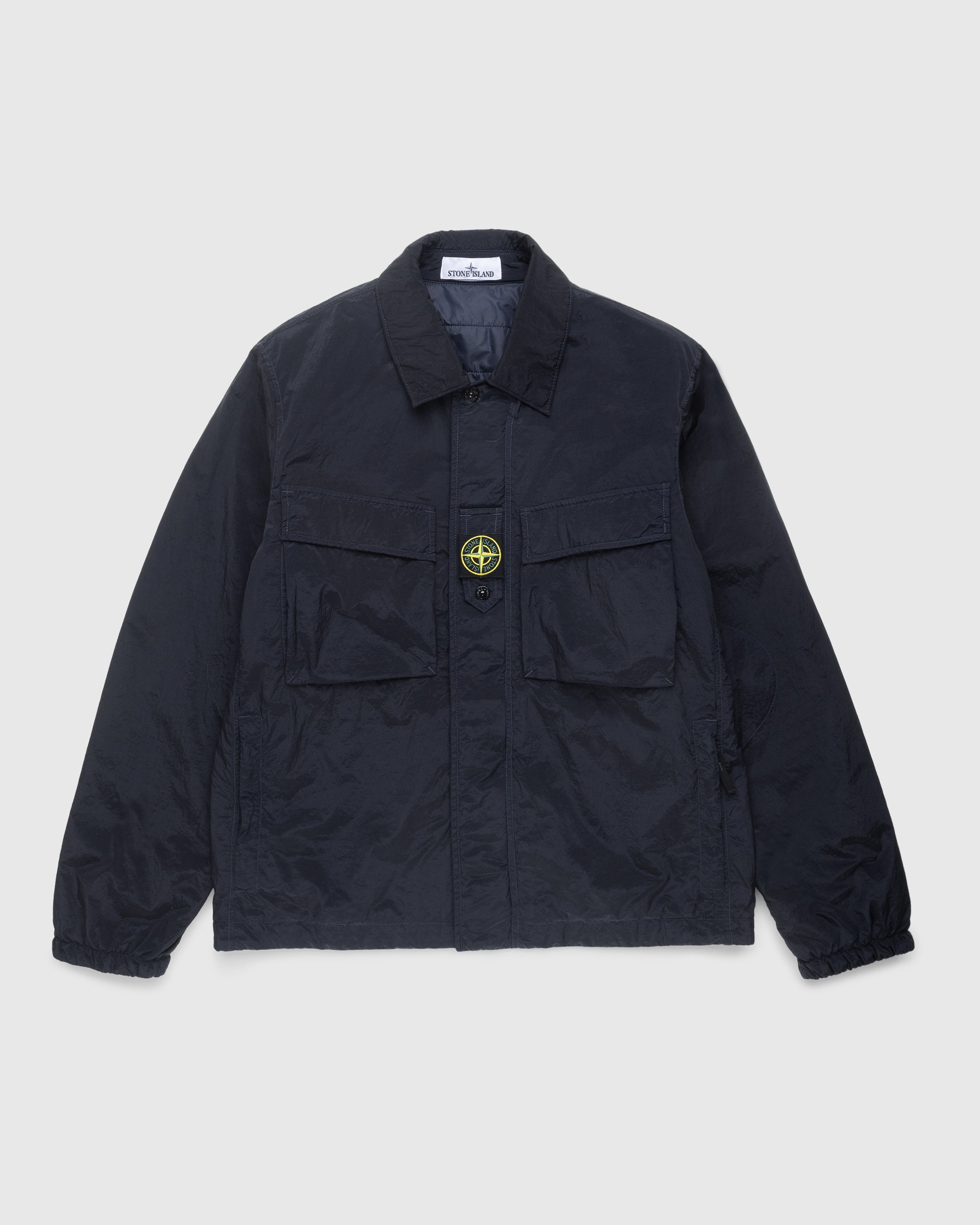 Stone Island – Lightweight Shirt Jacket Blue - Outerwear - Blue - Image 1