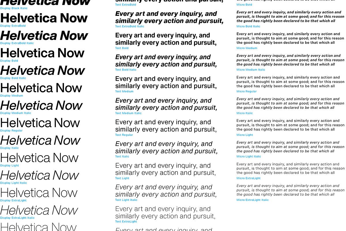Helvetica Font Gets Its First Redesign in 35 Years