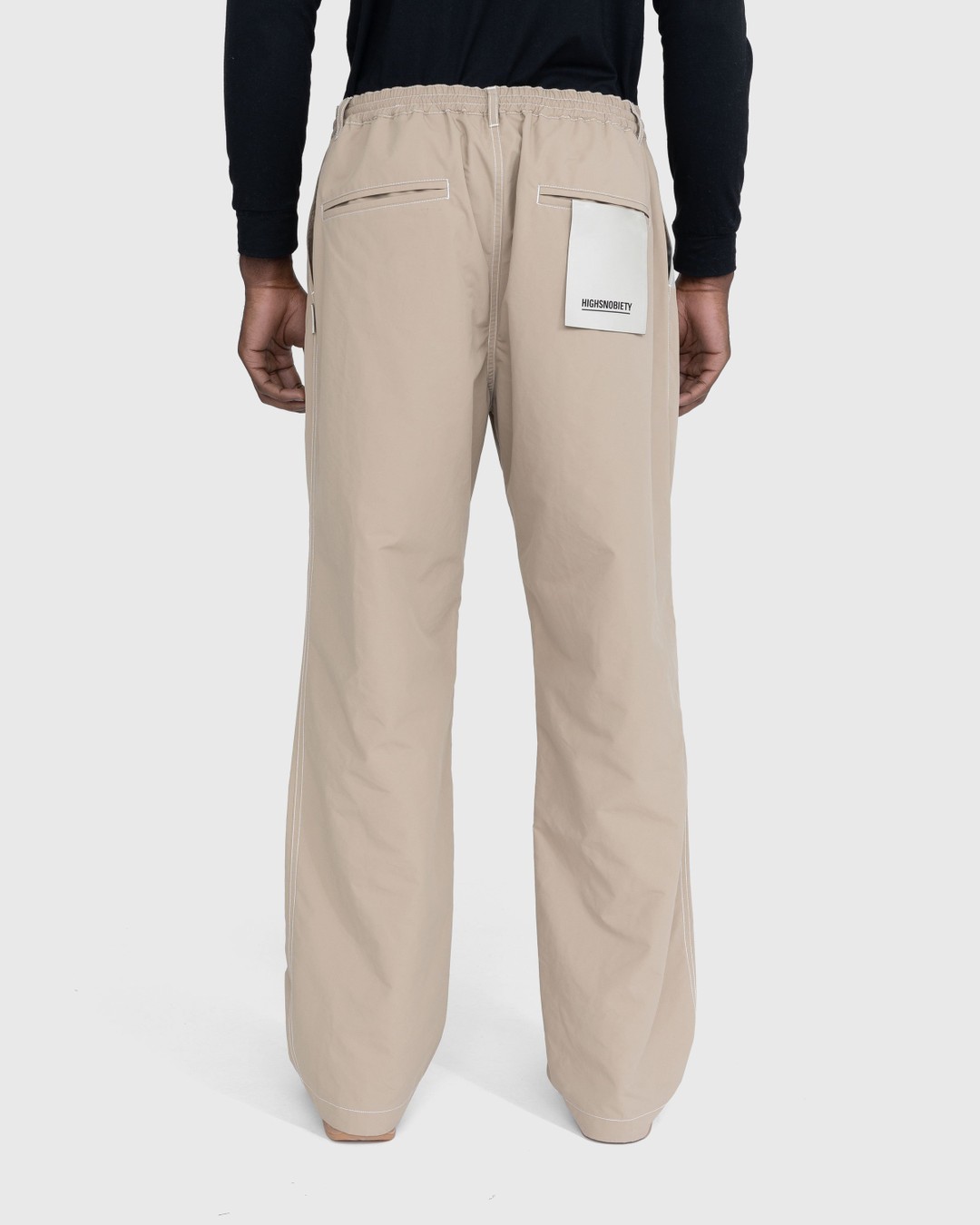 Highsnobiety – Contrast Stitch Pants Beige - Pants - Beige - Image 6
