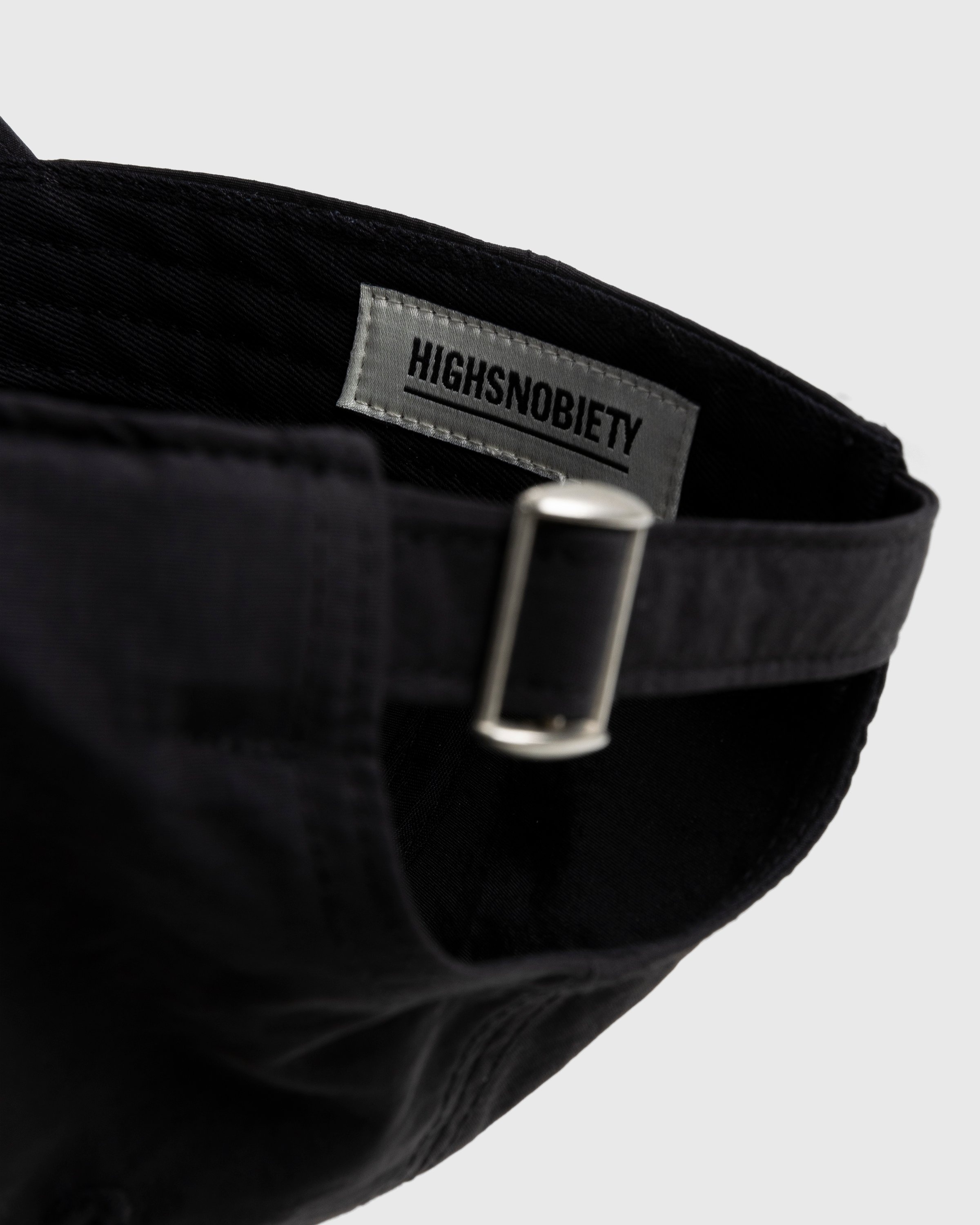 Highsnobiety – Peached Nylon Ball Cap Black - Hats - Black - Image 2