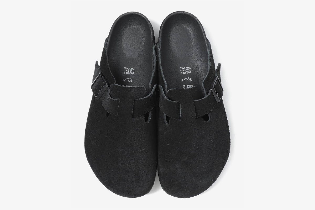BEAMS x Birkenstock Boston Black Suede Leather Pre-Order