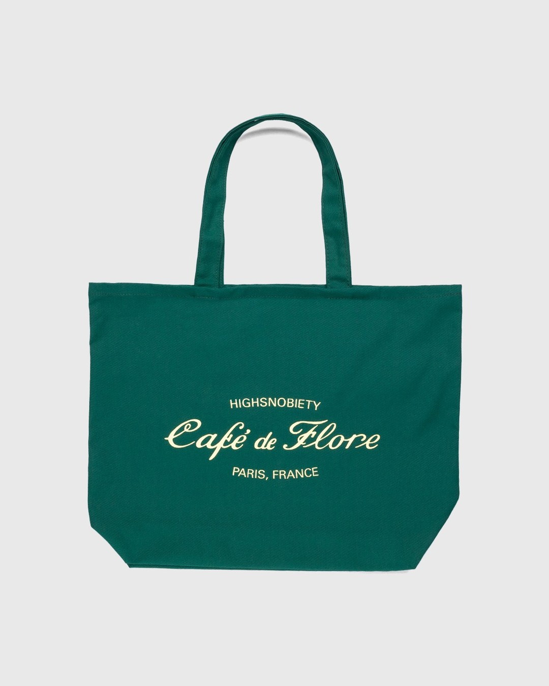 Highsnobiety – Not In Paris 3 x Café De Flore Tote Bag Green - Tote Bags - Green - Image 1