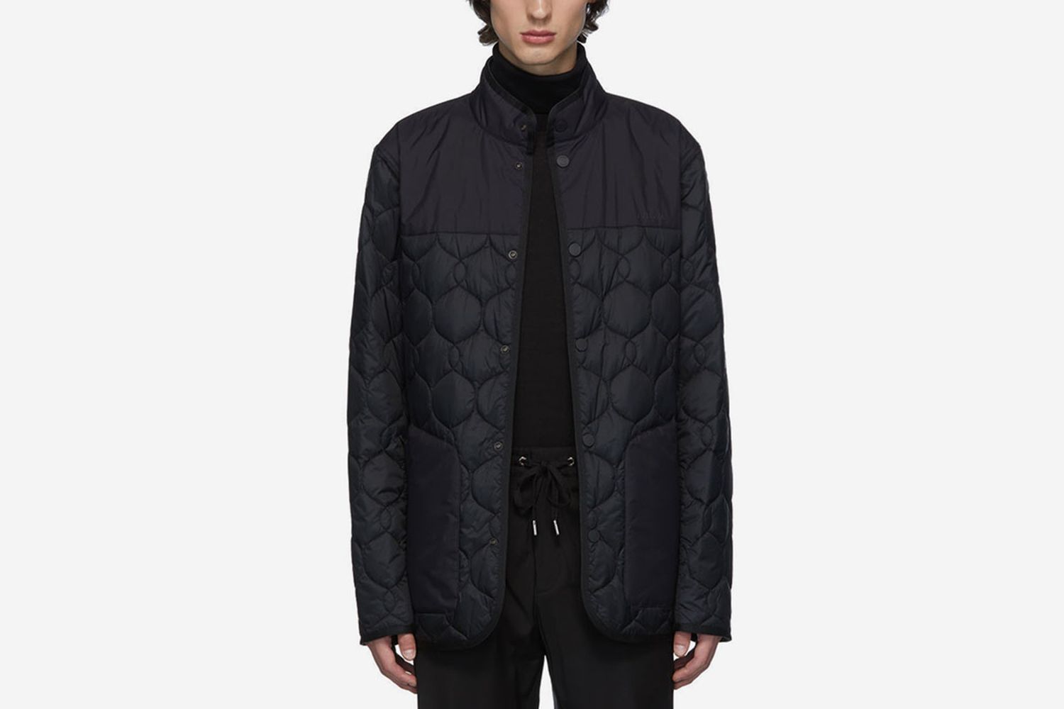 Reversible Black Quilted Jacket