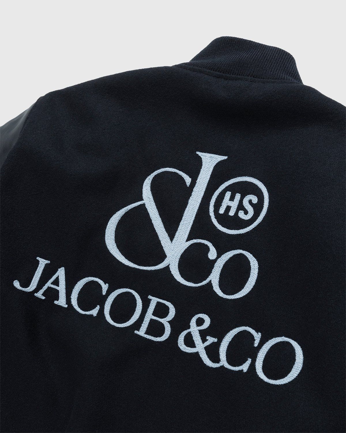 Jacob & Co. x Highsnobiety – Logo Varsity Jacket Black - Image 4
