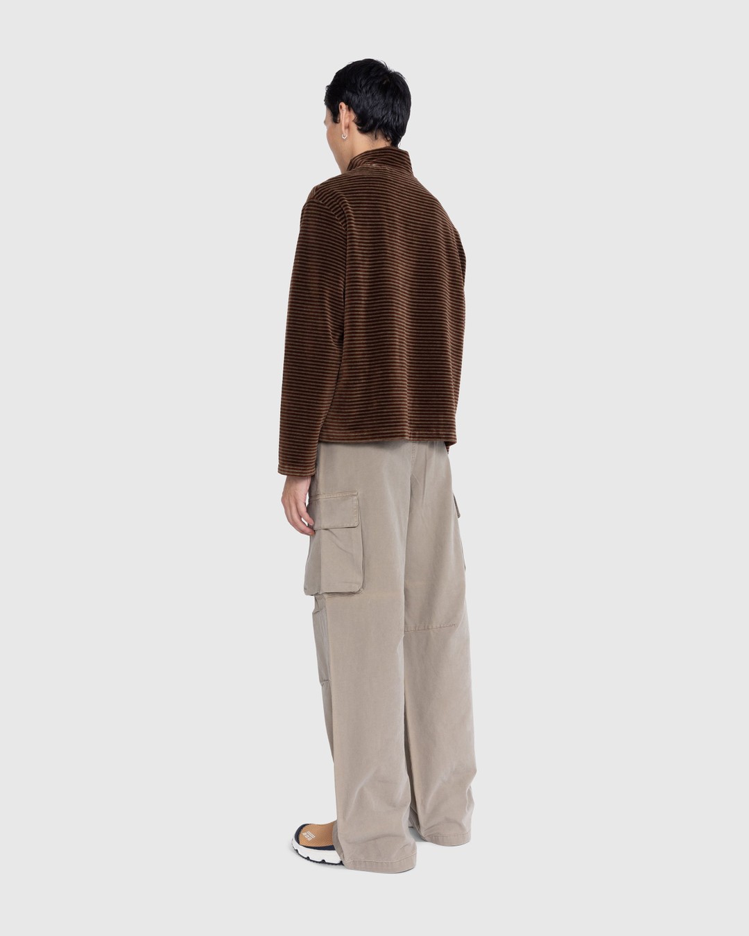 Our Legacy – SHRUNKEN FULLZIP POLO Brown | Highsnobiety Shop
