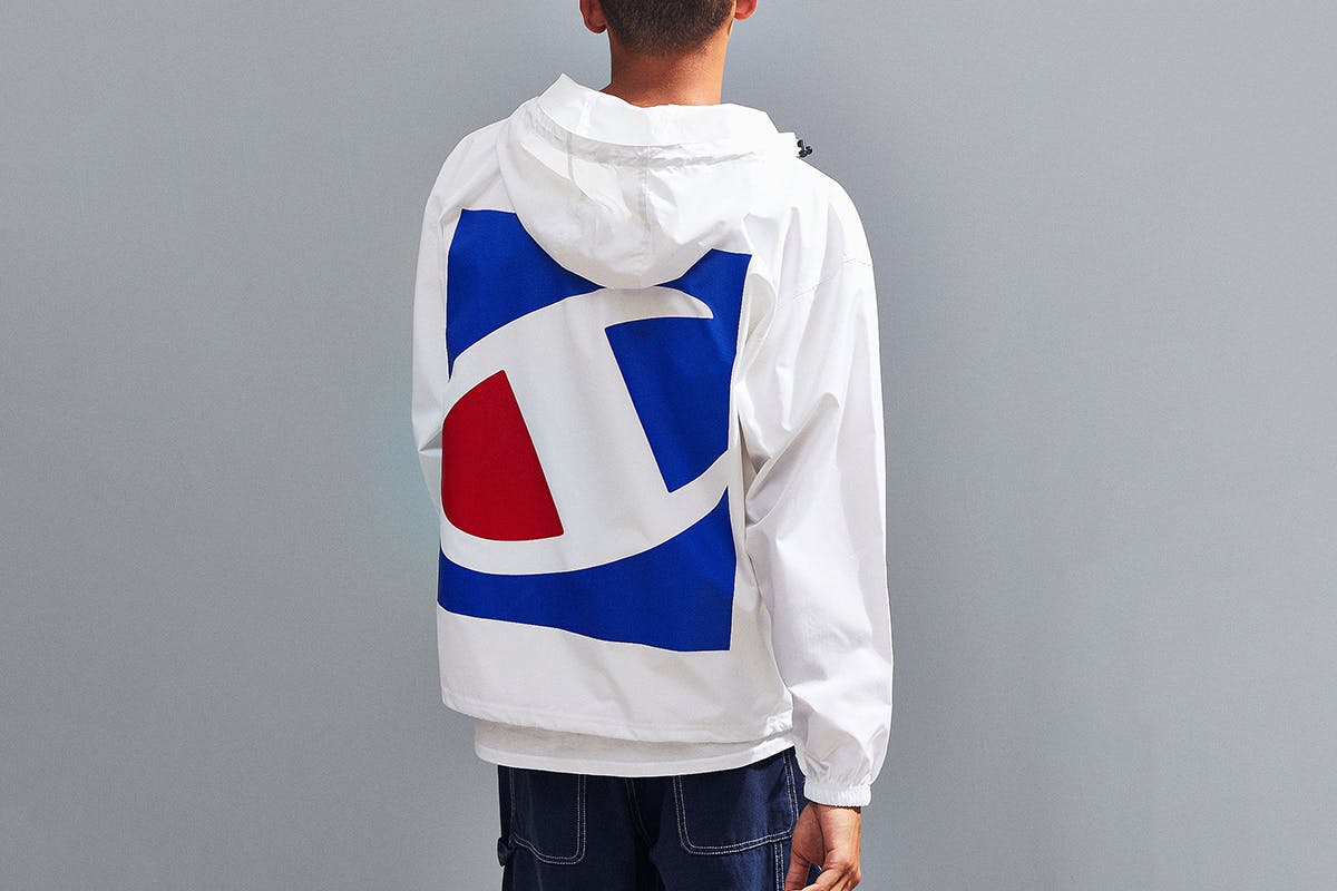 uo anorak main champion urban outfitters