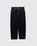 Contrast Stitch Loose Denim Pants Black