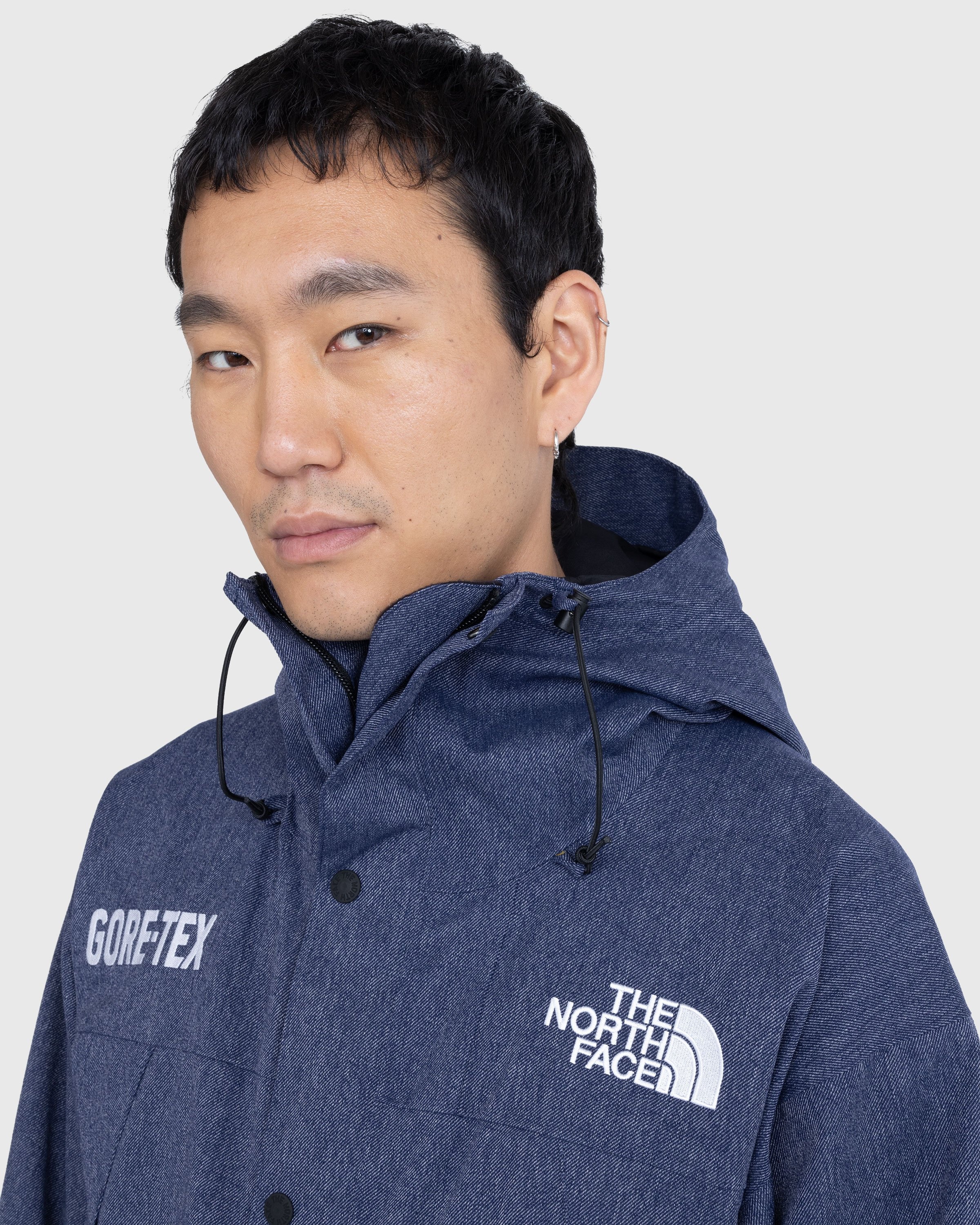 The North Face GORE TEX Mountain Jacket Denim Blue TNF Black