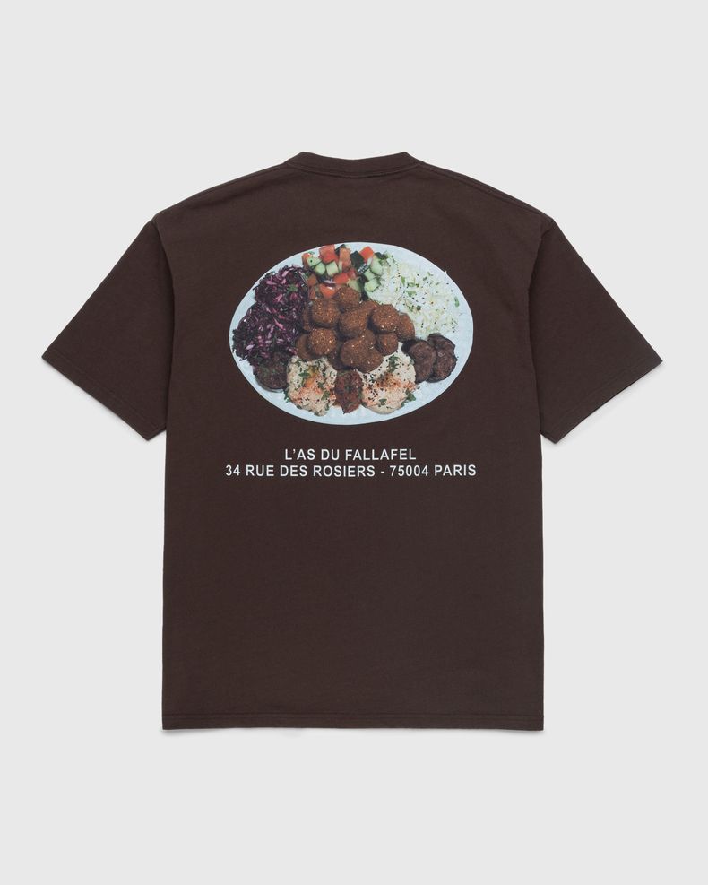 L'As du Fallafel x Highsnobiety – Short Sleeve T-Shirt Brown