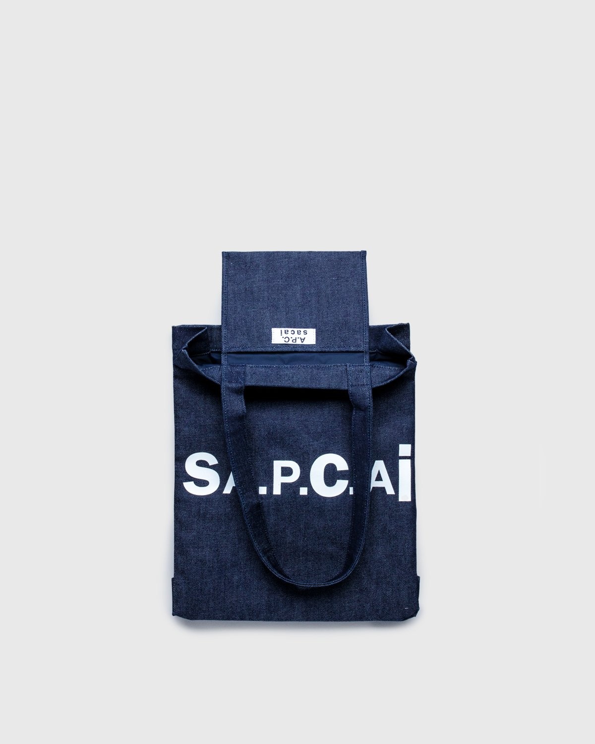 A.P.C. x Sacai – Tote Bag Holly Dark Navy - Bags - Blue - Image 3