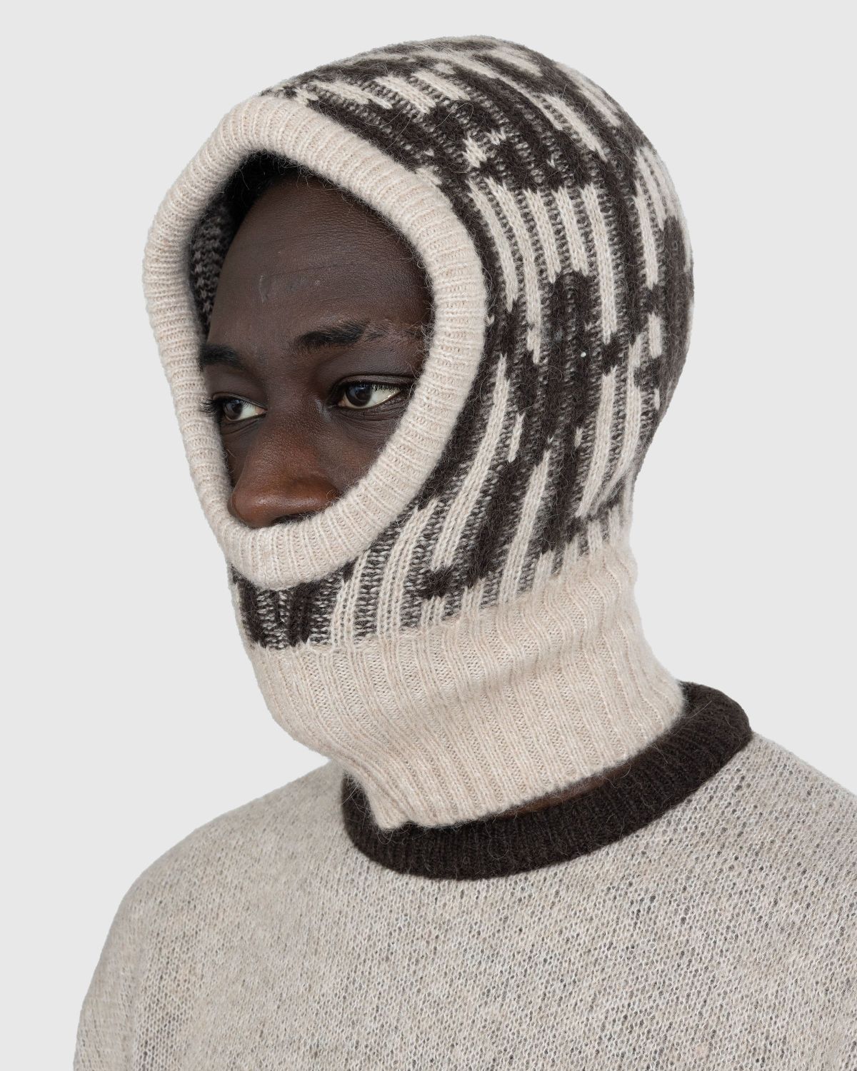 Carne Bollente – Robite Hood Balaclava Beige - Hats - Beige - Image 4