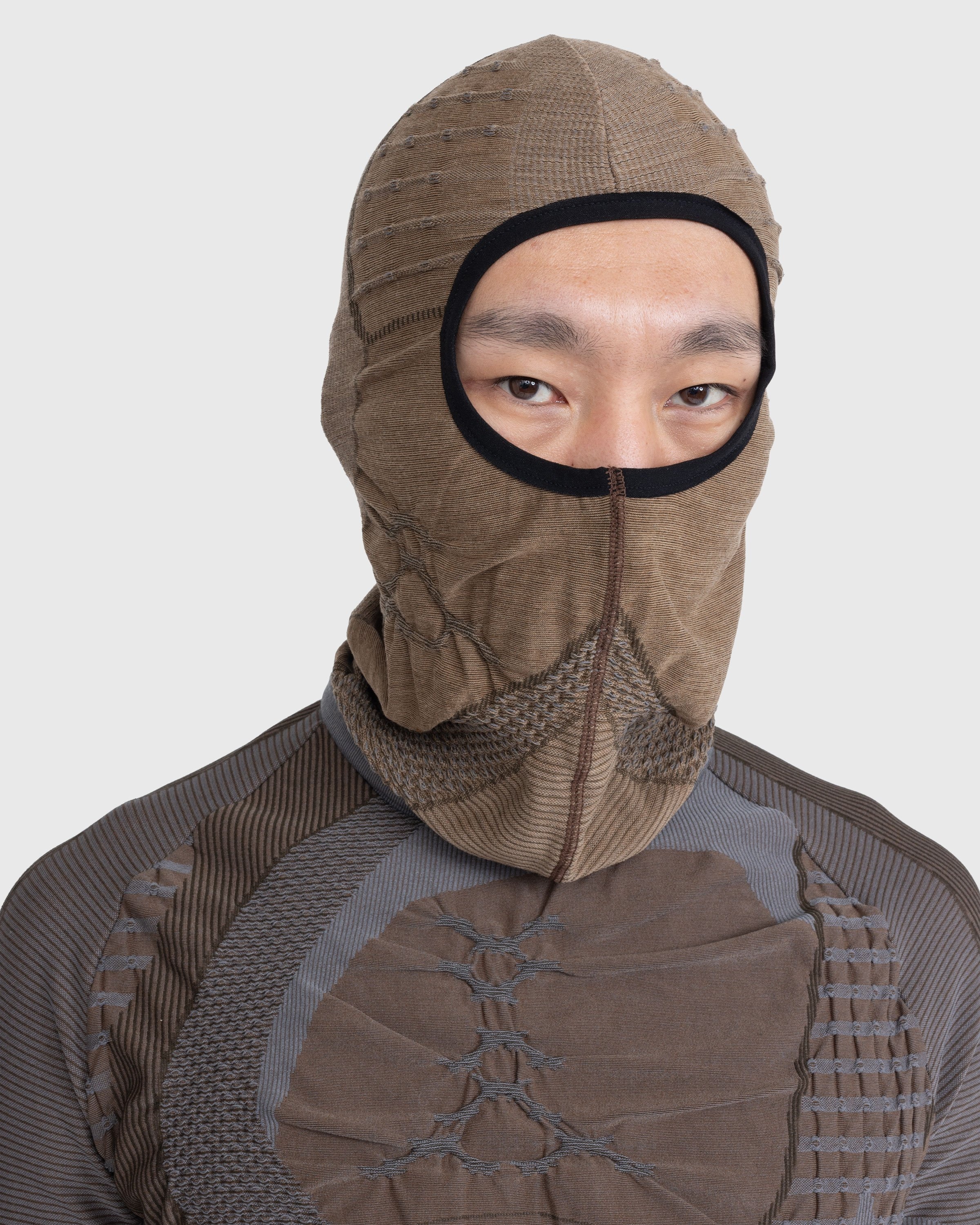 ROA – Balaclava 3D Knit Grey/Brown - Hats - Brown - Image 2