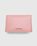 Acne Studios – Folded Leather Card Holder Salmon Pink - Wallets - Pink - Image 1