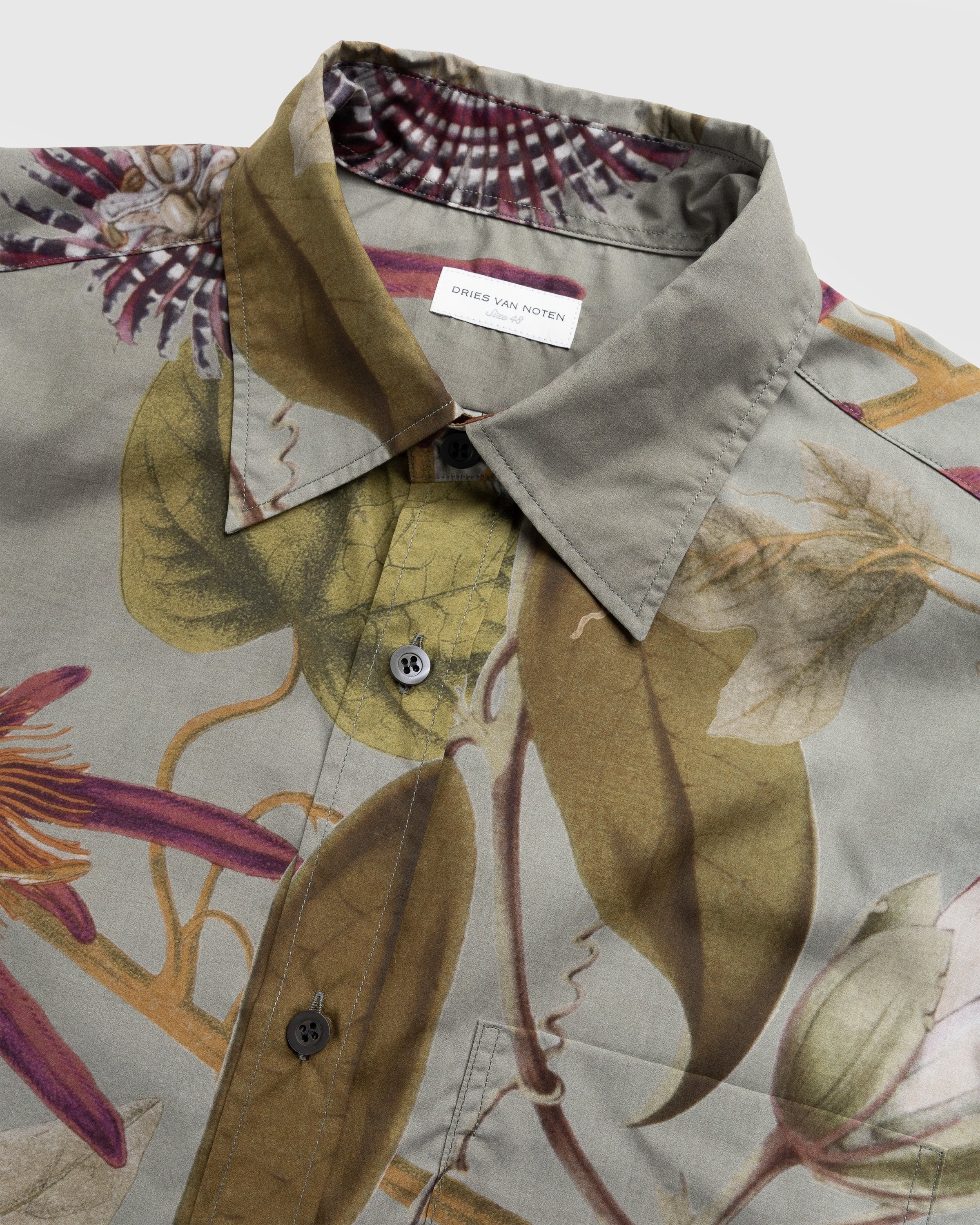 Dries van Noten – Cannon Shirt Grey - Shirts - Grey - Image 7