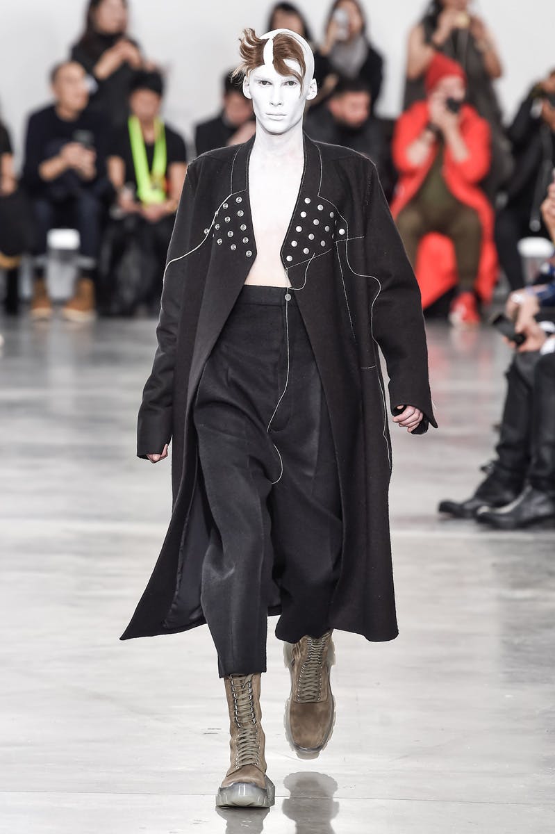 Rick Owens Menswear Fall Winter 2018 Collection Paris Fashion Week runway