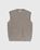Lemaire – V-Neck Merino Vest Light Stone Melange - Knitwear - Beige - Image 1