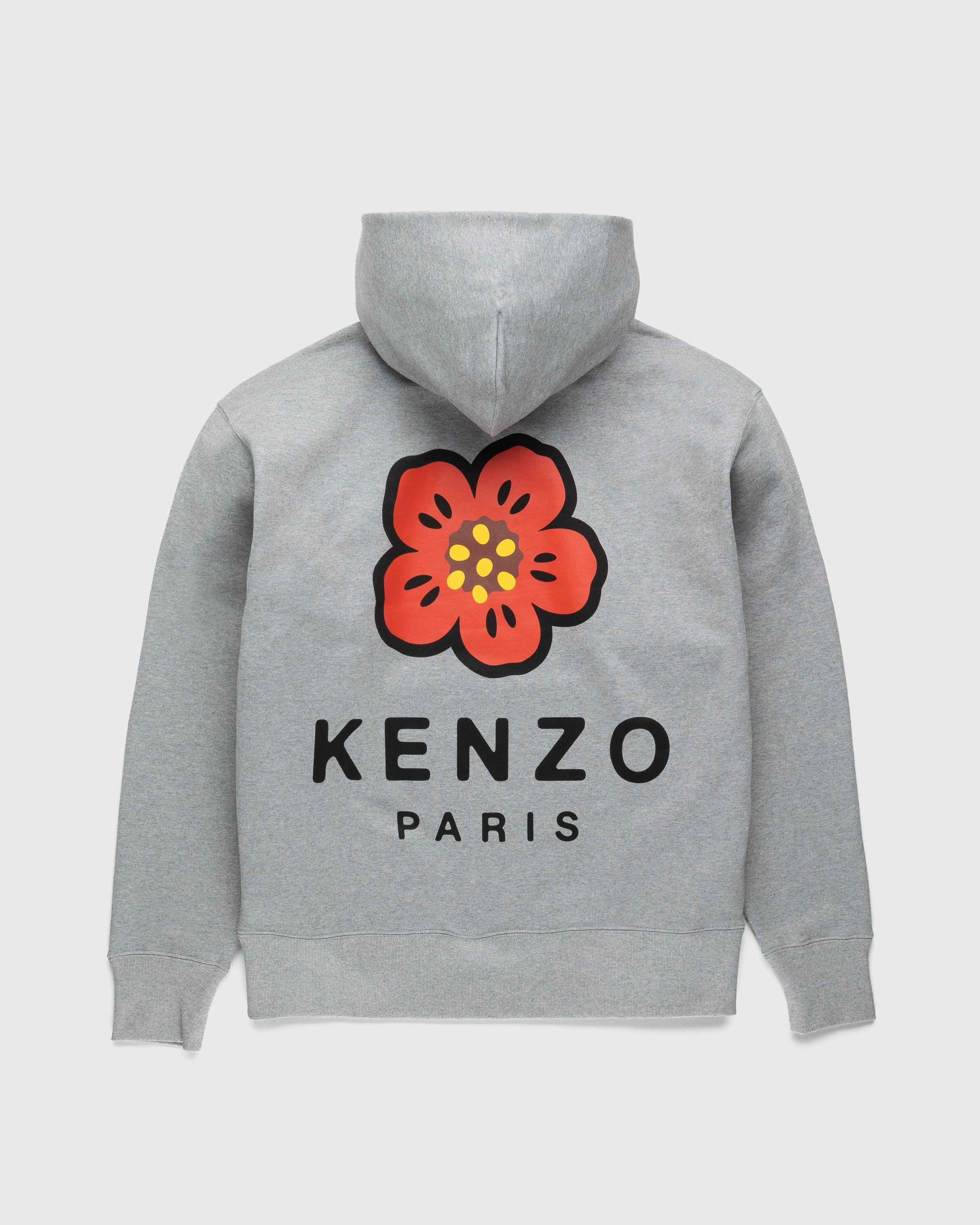 Kenzo – Boke Flower Hoodie Pearl Grey - Sweats - Grey - Image 2
