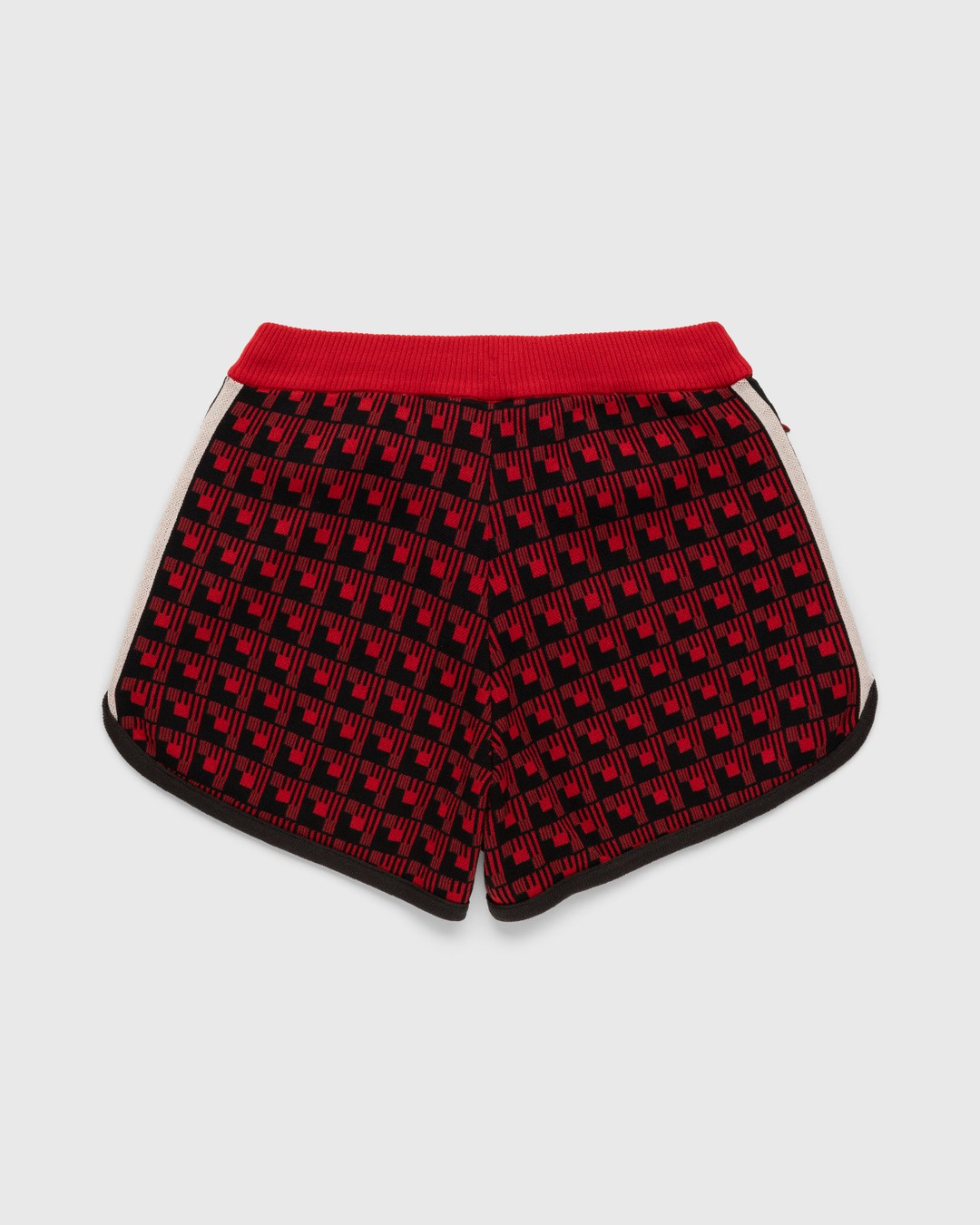Adidas x Wales Bonner – WB Knit Shorts Scarlet/Black - Shorts - Red - Image 2