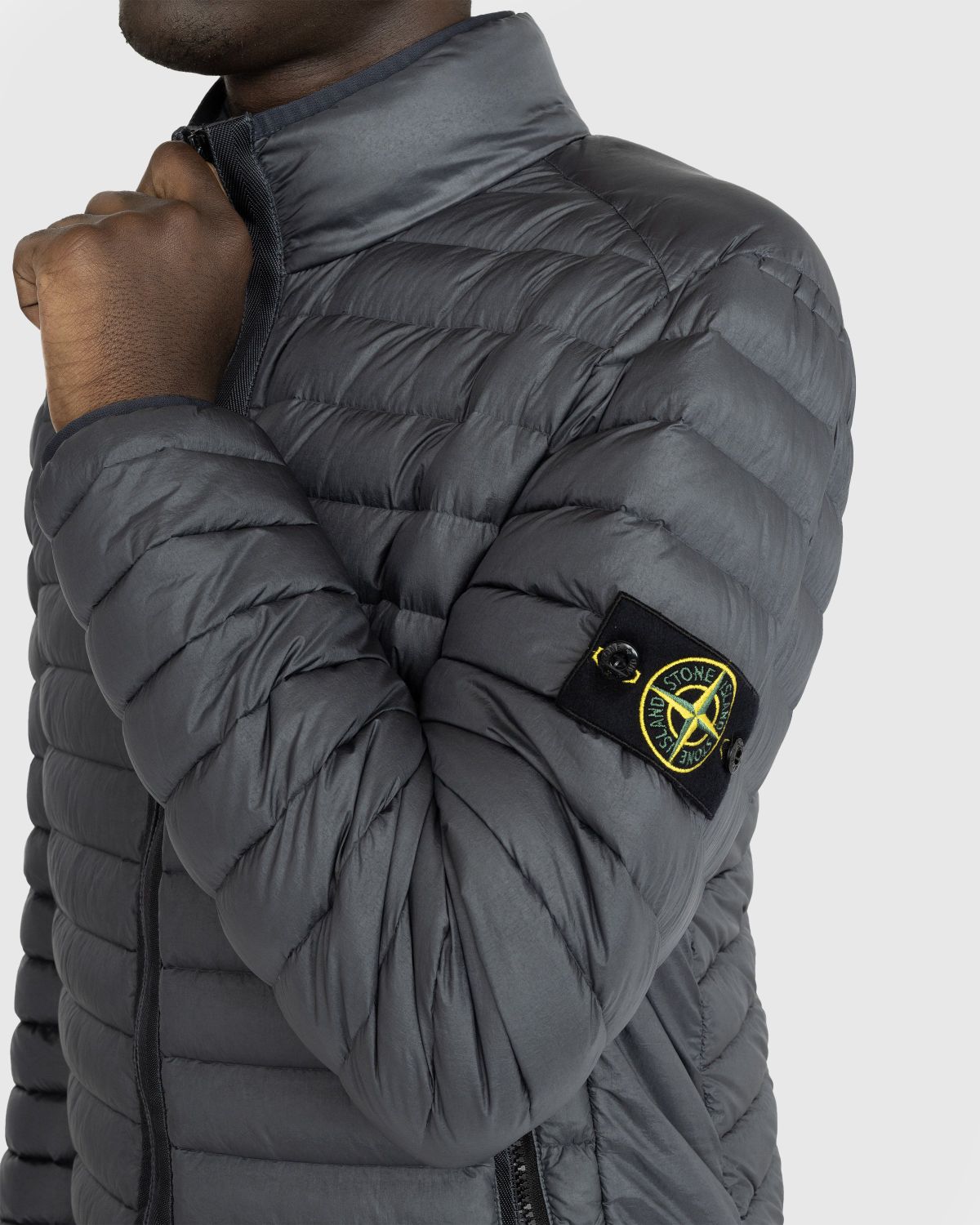 Stone Island – Packable Recycled Nylon Down Jacket Lead Grey - Outerwear - Grey - Image 4