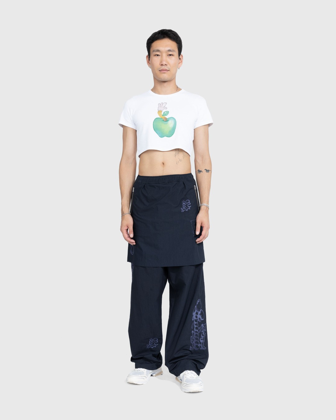 NTS x Highsnobiety – Apple Baby Tee White  - Tops - White - Image 5