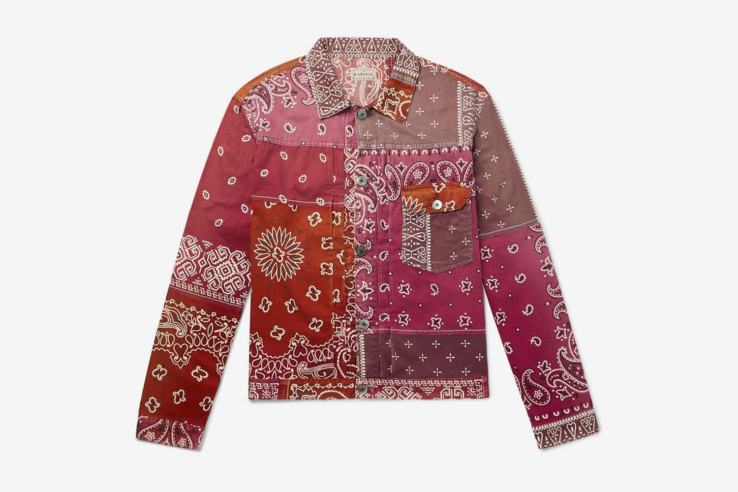 Patchwork Bandana-Print Cotton-Blend Jacket