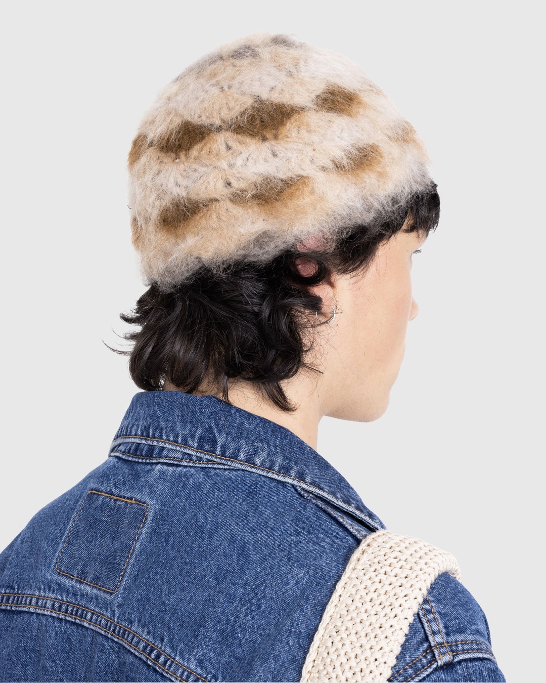 SSU – Brushed Mohair Seashell Bucket Hat Desert Camo - Hats - Brown - Image 3