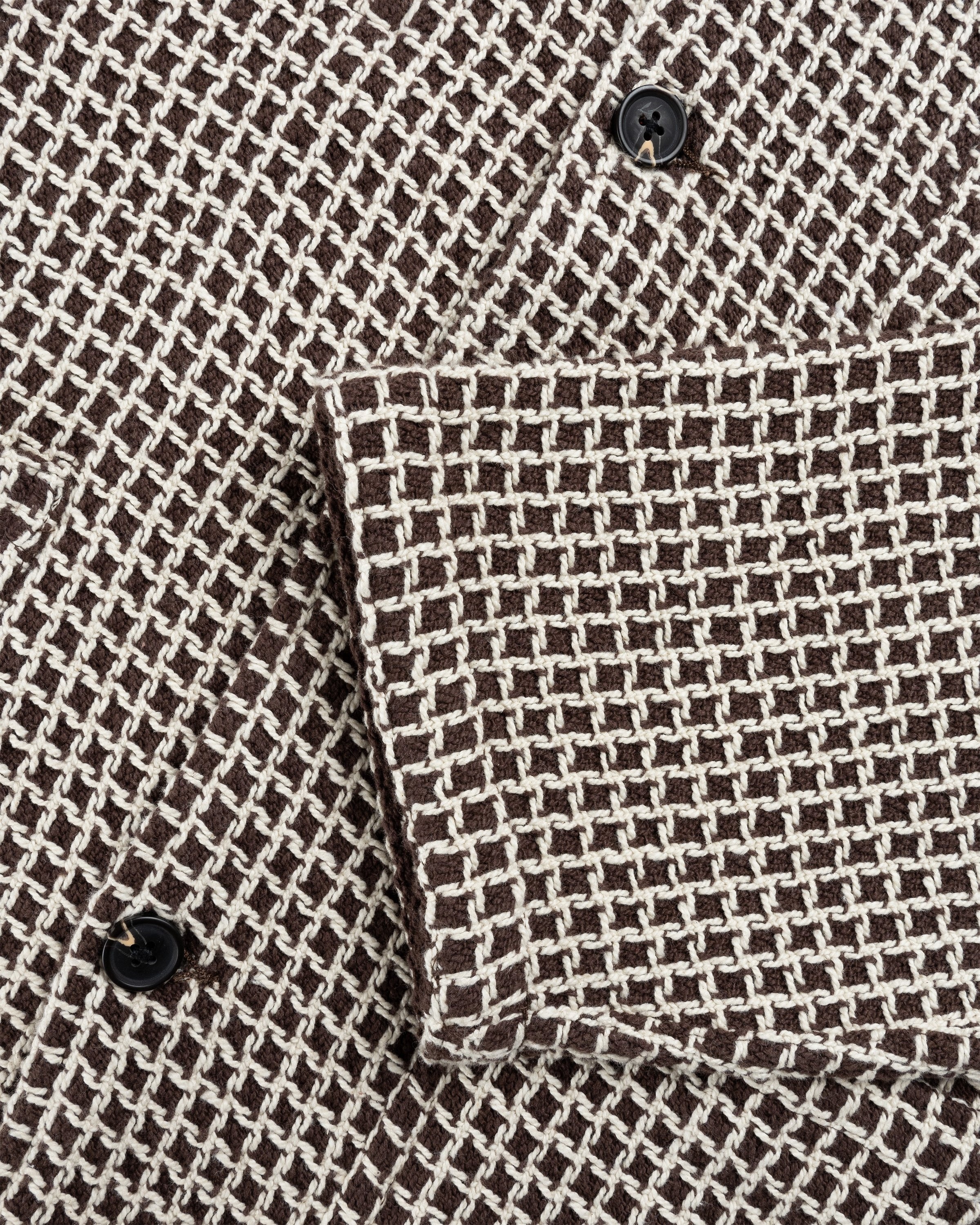 Bode – Reversible Duo Waffle Jacket Brown - Outerwear - Brown - Image 5